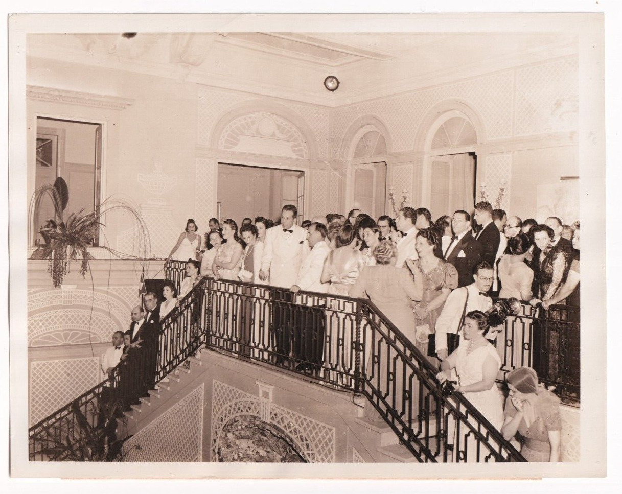 BRAZILIAN PRESIDENT GETULIO VARGAS AT GUANABARA PALACE BALCONY 1942 Photo Y 388