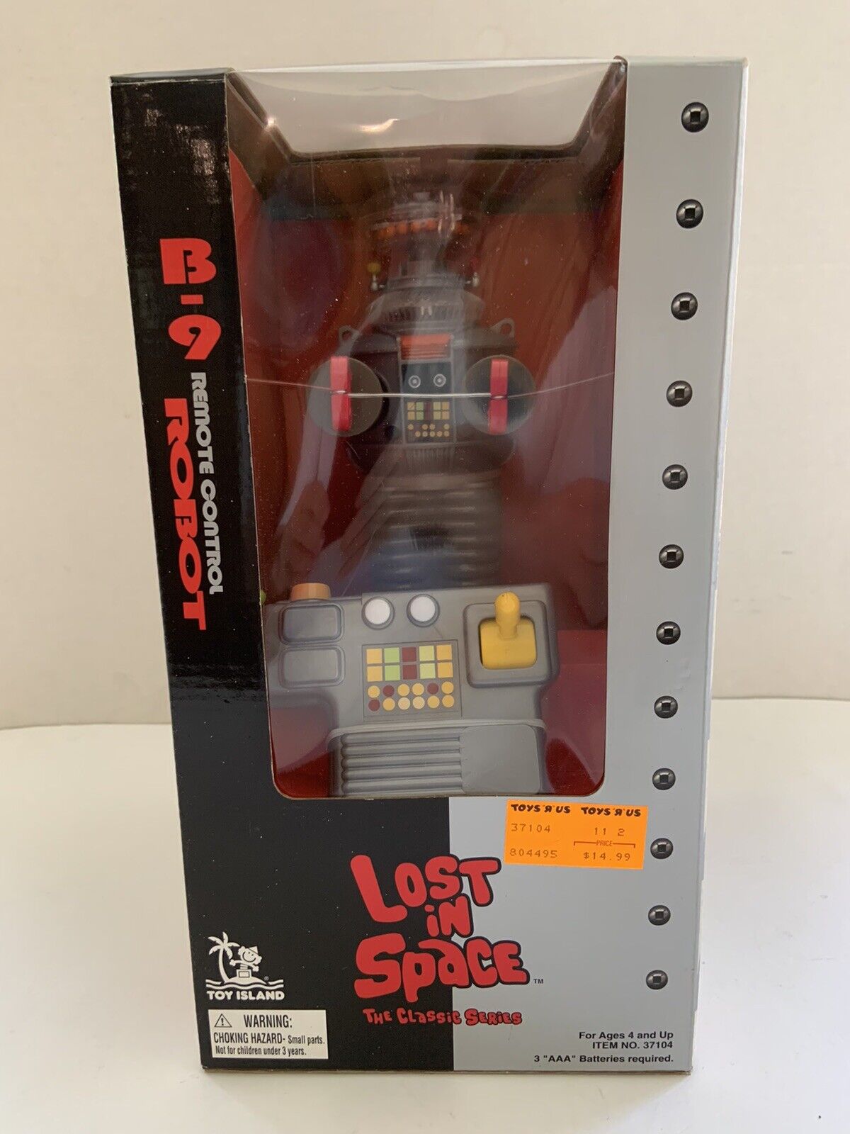1998 LOST IN SPACE B-9 REMOTE CONTROL ROBOT,TOY ISLAND New/Sealed-Classic Series