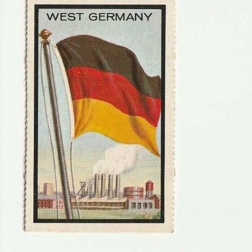 1963 Topps Midgee Flags TCG #98 West Germany