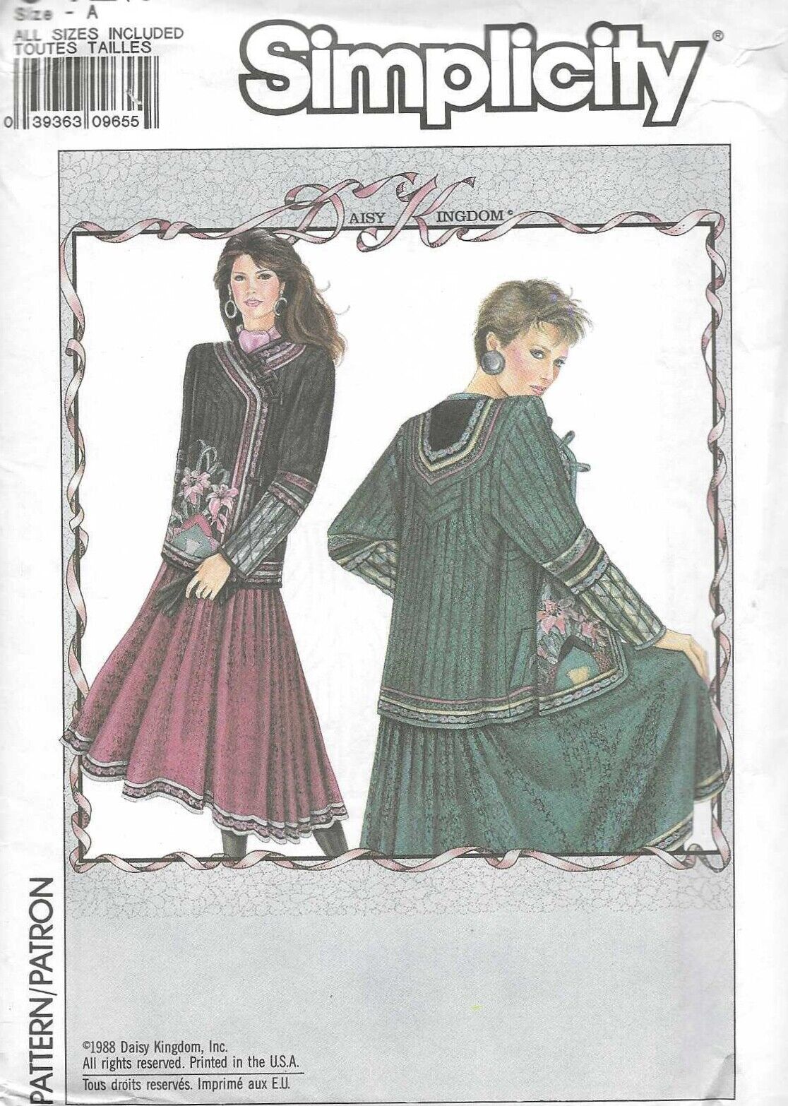 Vintage Women\'s Puffy Quilt Coat Jacket Sewing Pattern UNCUT Unique 10-20 