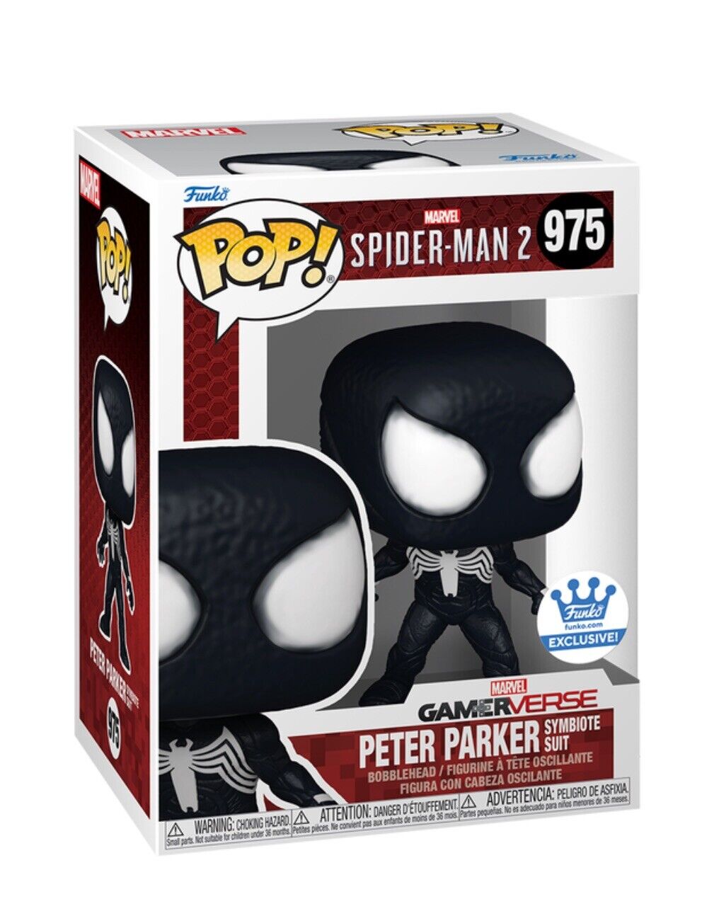 Funko POP Peter Parker Symbiote Suit #975 W Protector *Preorder Ships By 5/31*