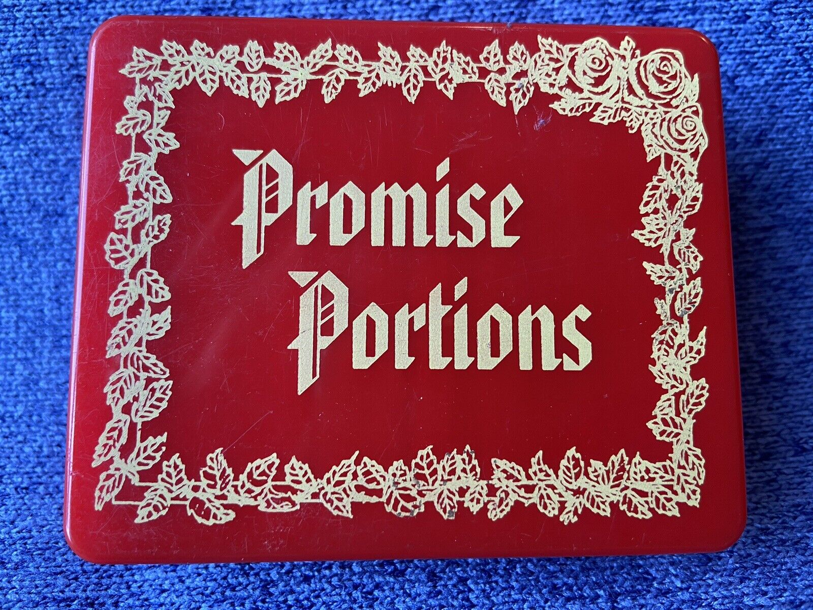 Vintage Dickson\'s Inc Promise Portions  Bible Quiz Question Cards Plastic Case