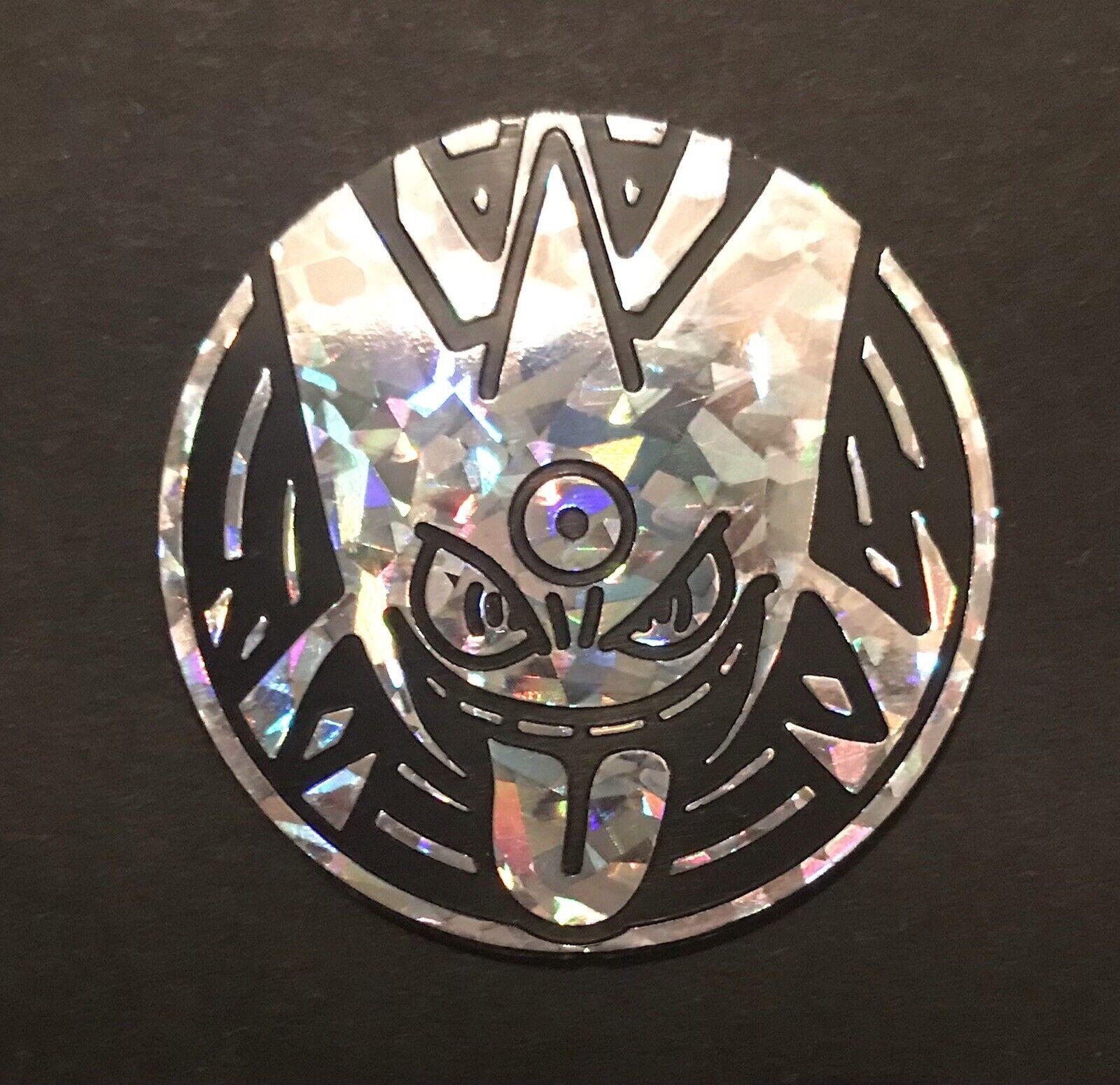 Mega Gengar M Coin Silver 2014 Confetti Pattern Sparkly Pokemon RARE