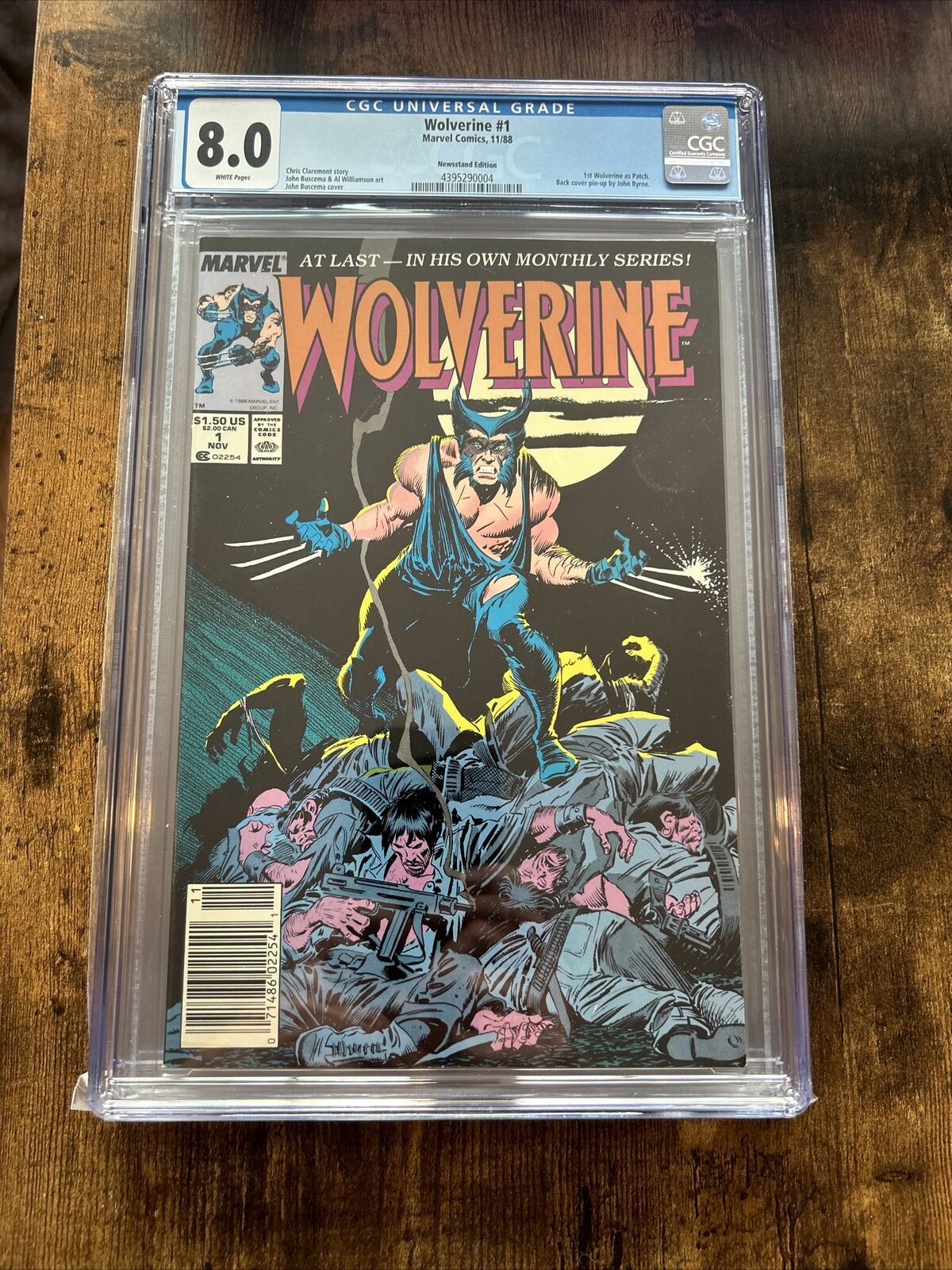 Wolverine #1 (Marvel, November 1988) CGC 8.0 White Pages Newsstand