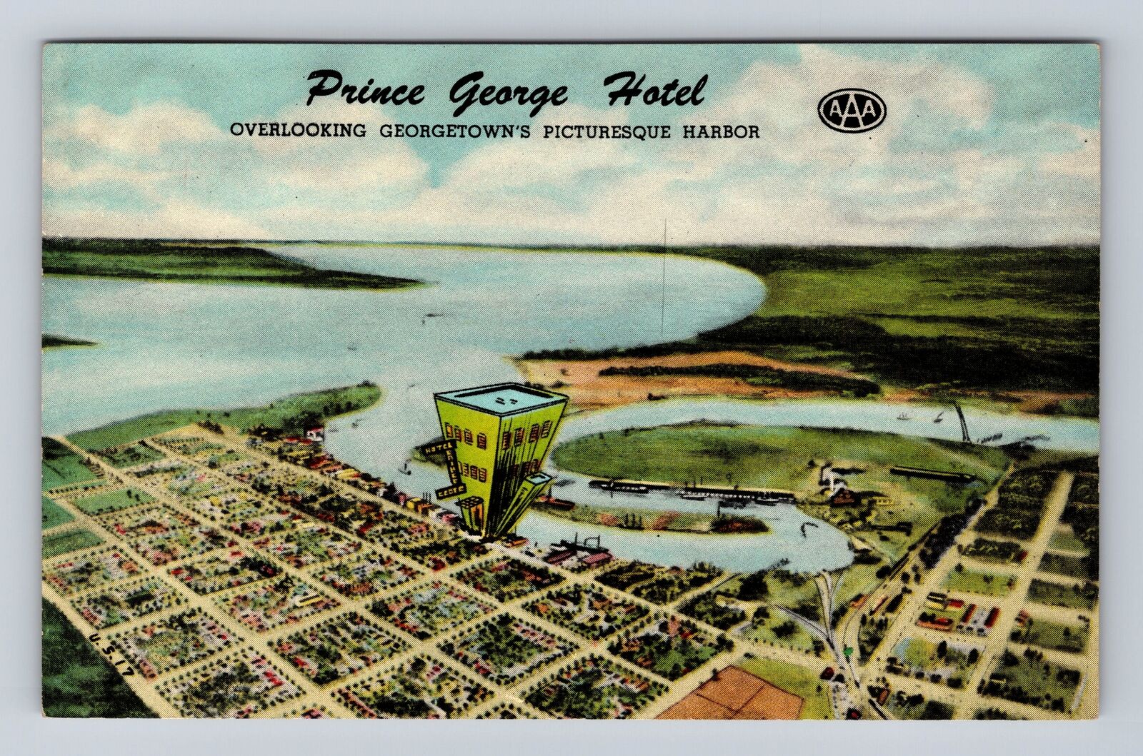 Georgetown SC-South Carolina, Prince George Hotel, Advertise, Vintage Postcard
