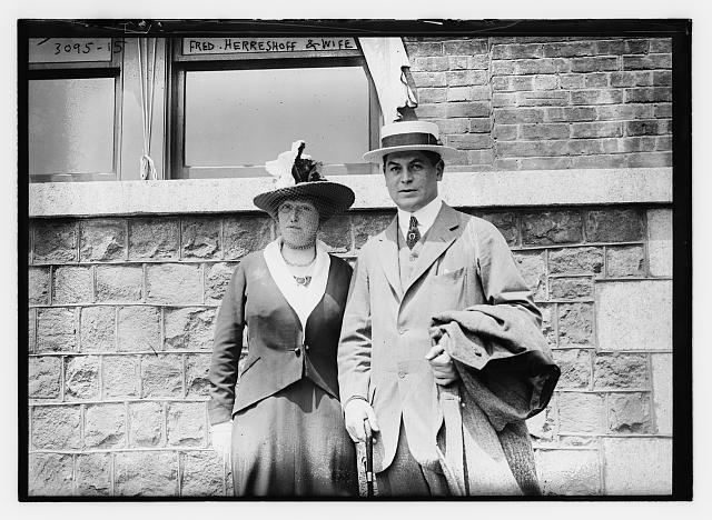 Fred Herreshoff And Wife c1900 Historic Old Photo