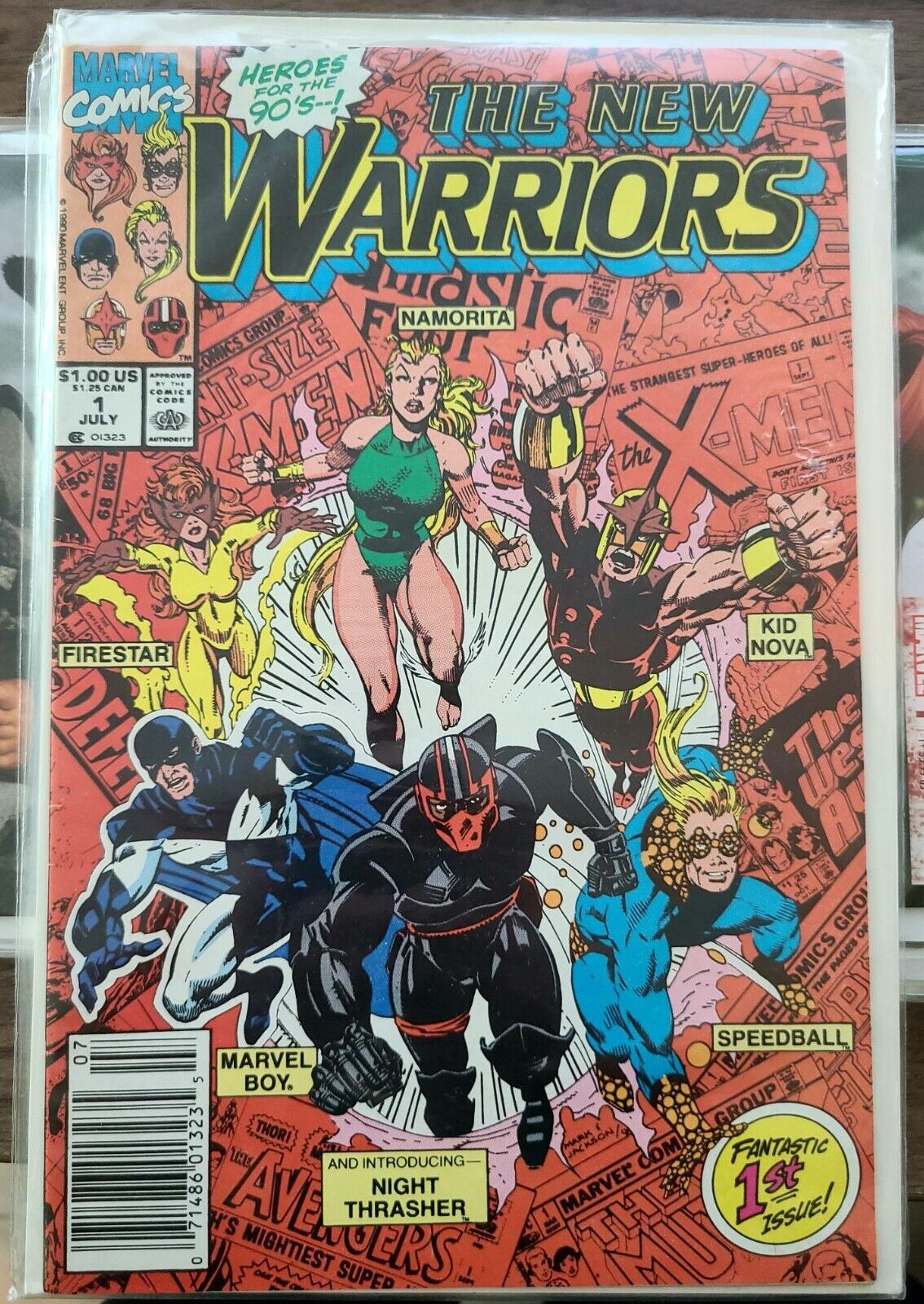 New Warriors 1 1990 Marvel Night Thrasher