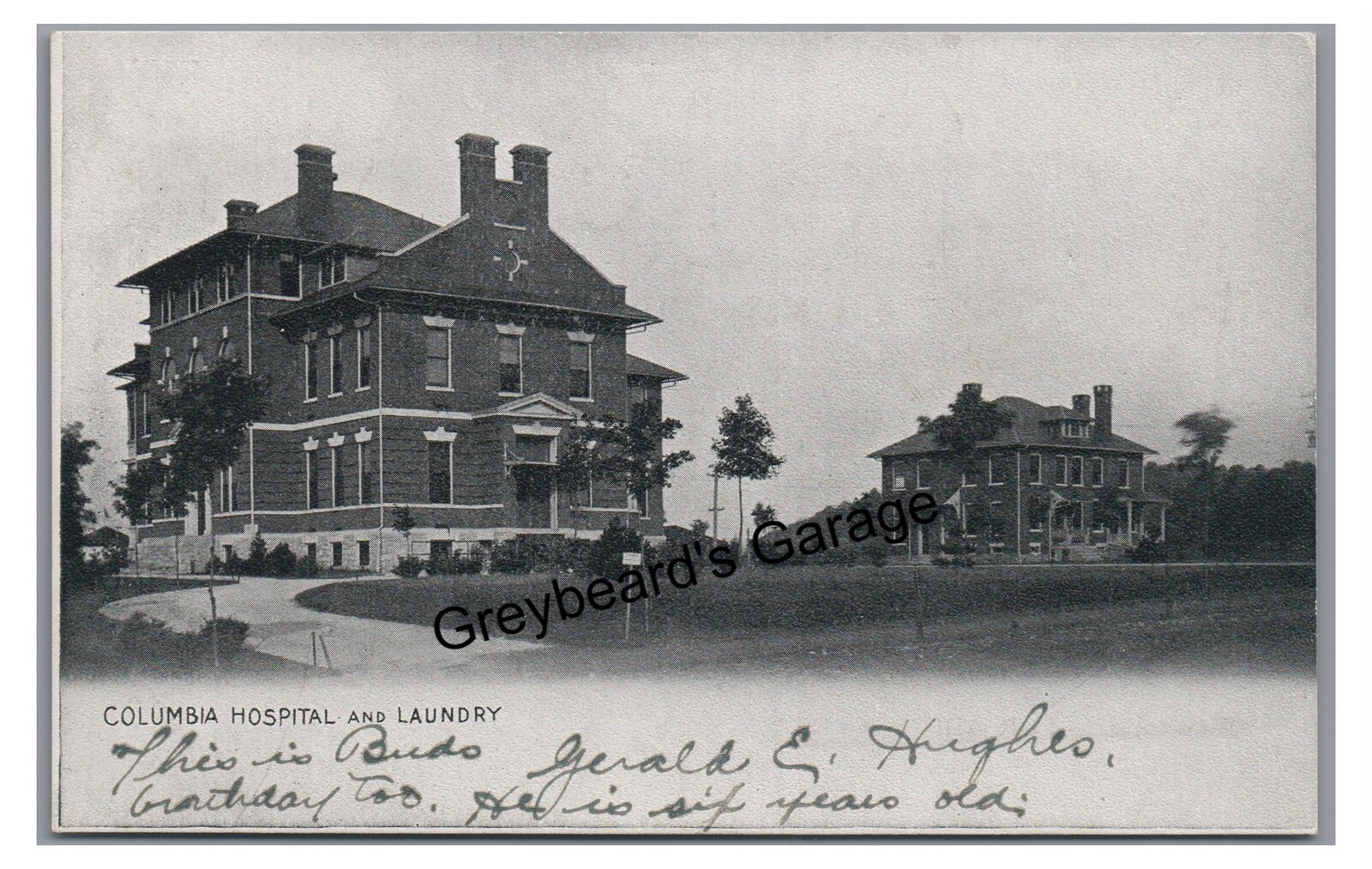 Columbia Hospital and Laundry COLUMBIA PA Lancaster County Pennsylvania Postcard
