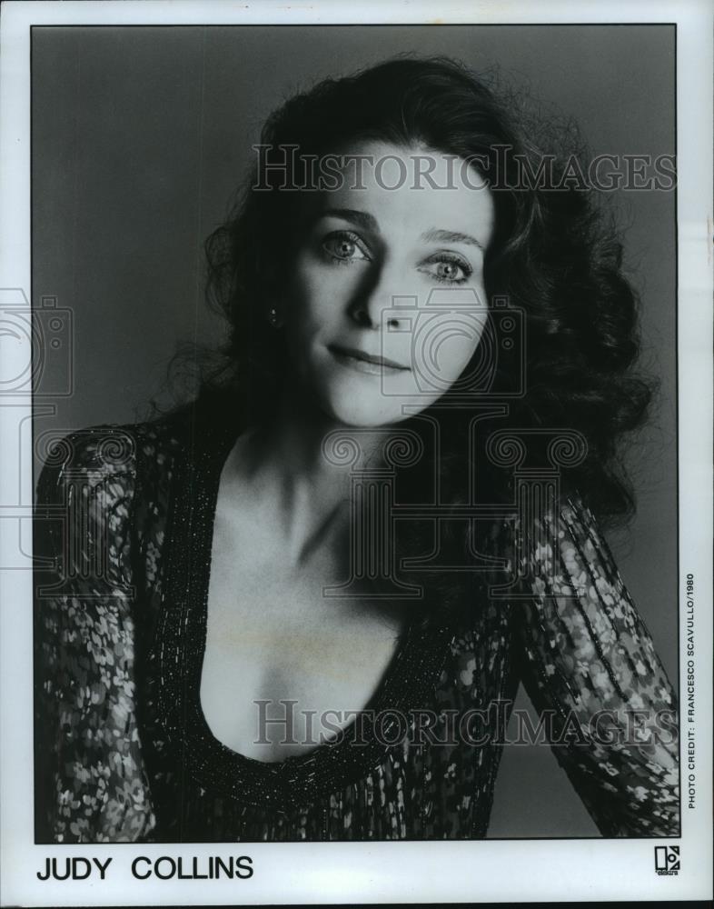 1980 Press Photo Singer Judy Collins - spp36440