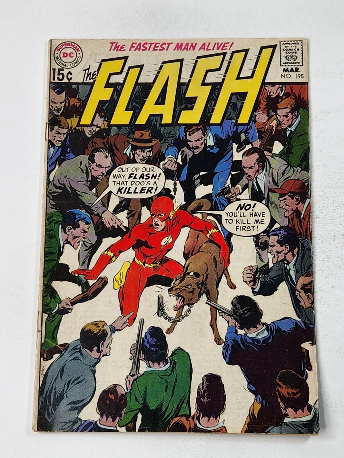 Flash 195 DC Comics Neal Adams Cover Art Early Bronze Age 1970