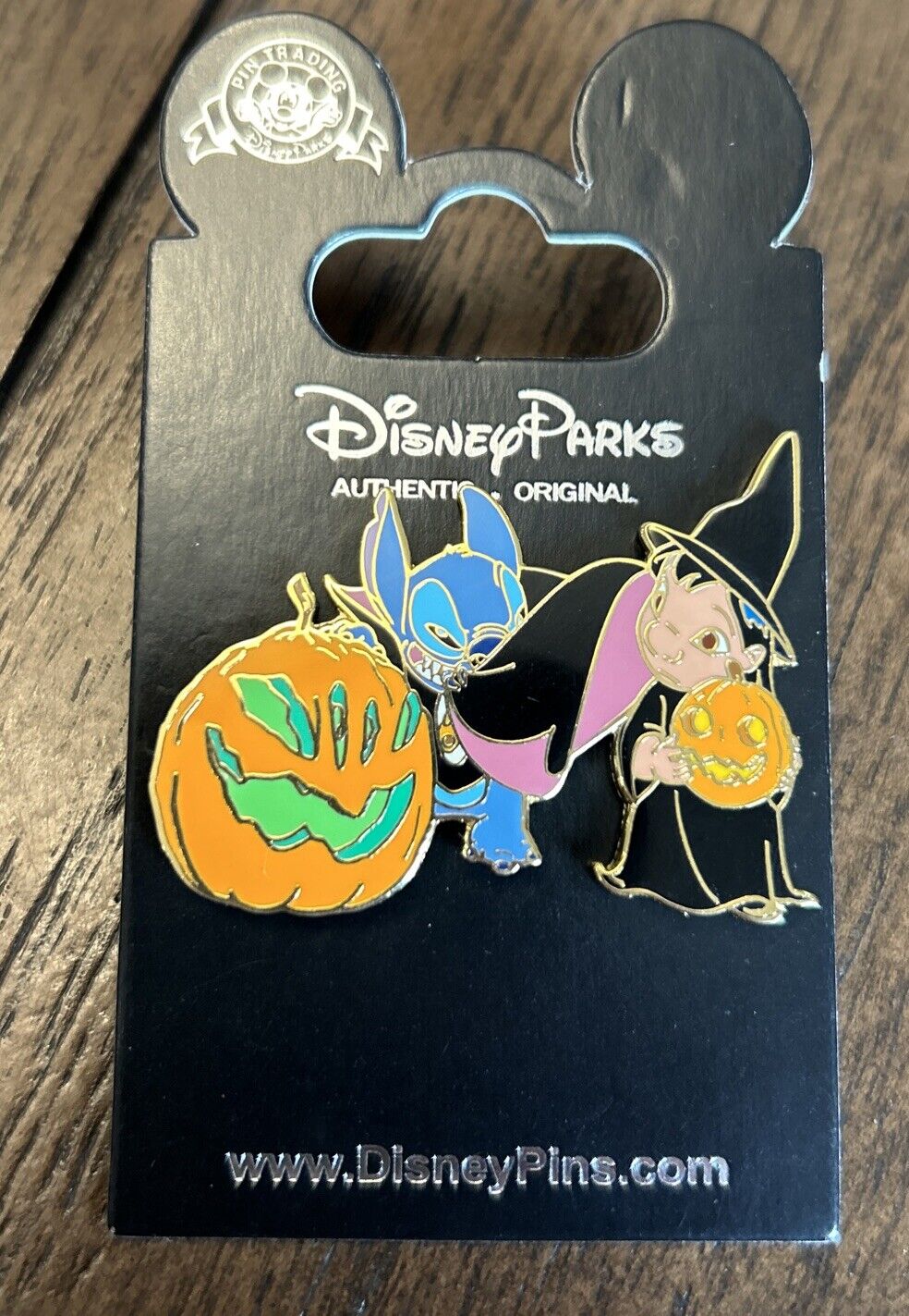 RARE Disney Halloween Vampire Stitch Pumpkin Witch Lilo Trick Treat LE 2500 Pin 