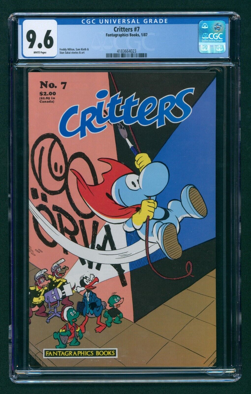 Critters #7 (1987) CGC 9.6 White Stan Sakai Sam Kieth