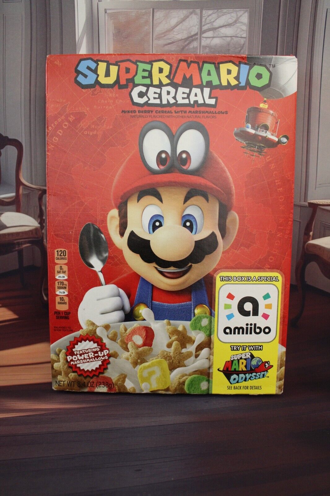 Collectible Brand New Sealed Super Mario Cereal  & Gently Used Zelda Switch Case