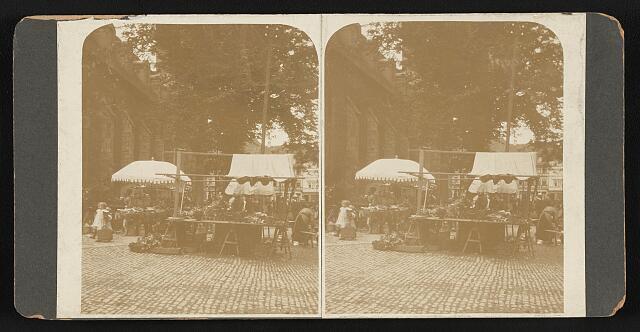 Photo:Eisenach. Market at the Bach Kirche. Aug. 15th, 1906