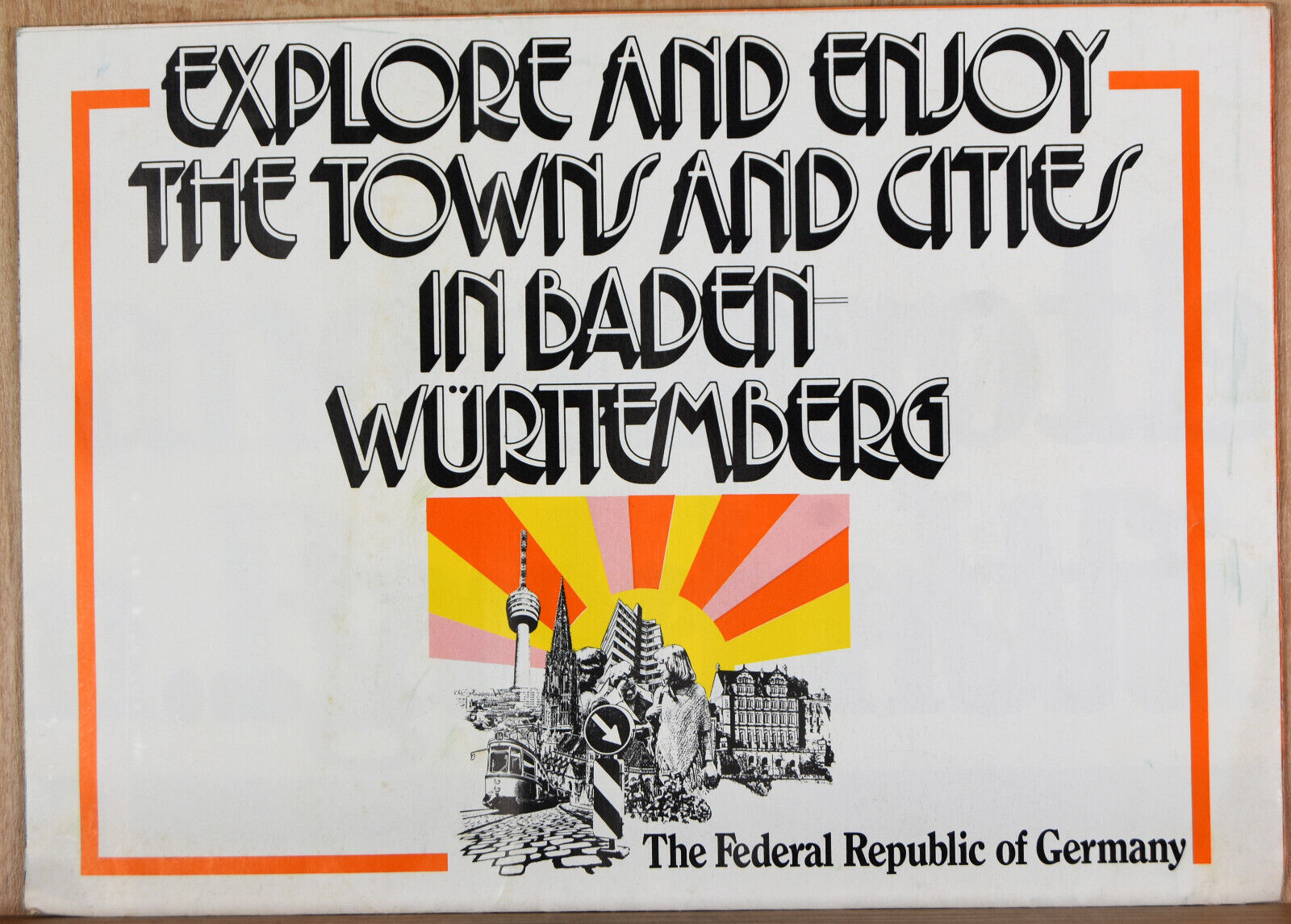 1978 Flyer Tourism Baden Wurttemberg Germany Federal Republic Ulm Karlsruhe Map