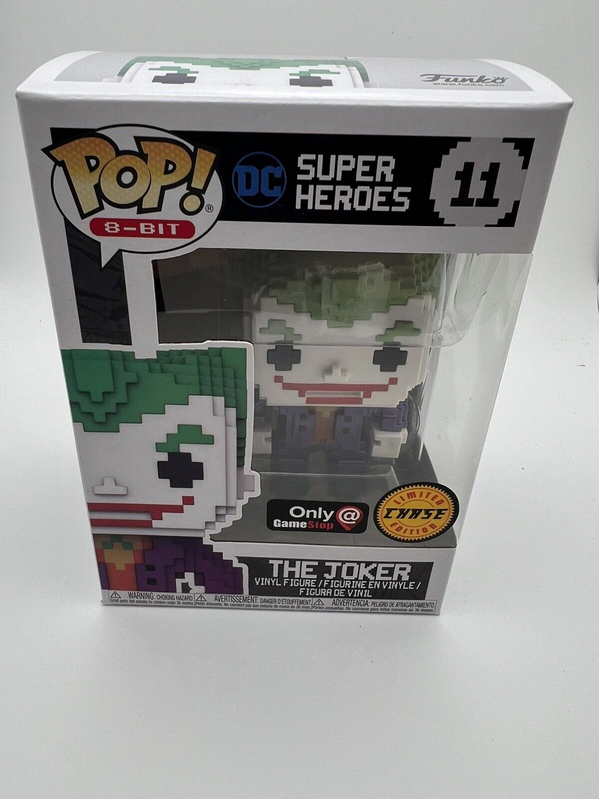 Funko Pop The Joker #11 Chase 8-Bit DC Super Heroes Gamestop PLS READ