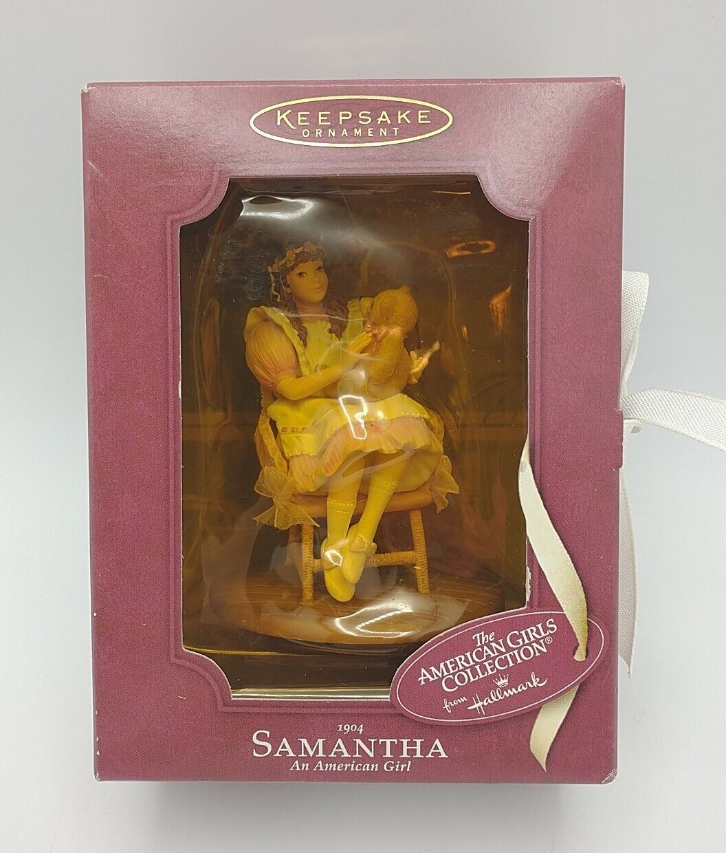 Vintage American Girl Collection Samantha 2003 Hallmark Ornament Keepsake NOS