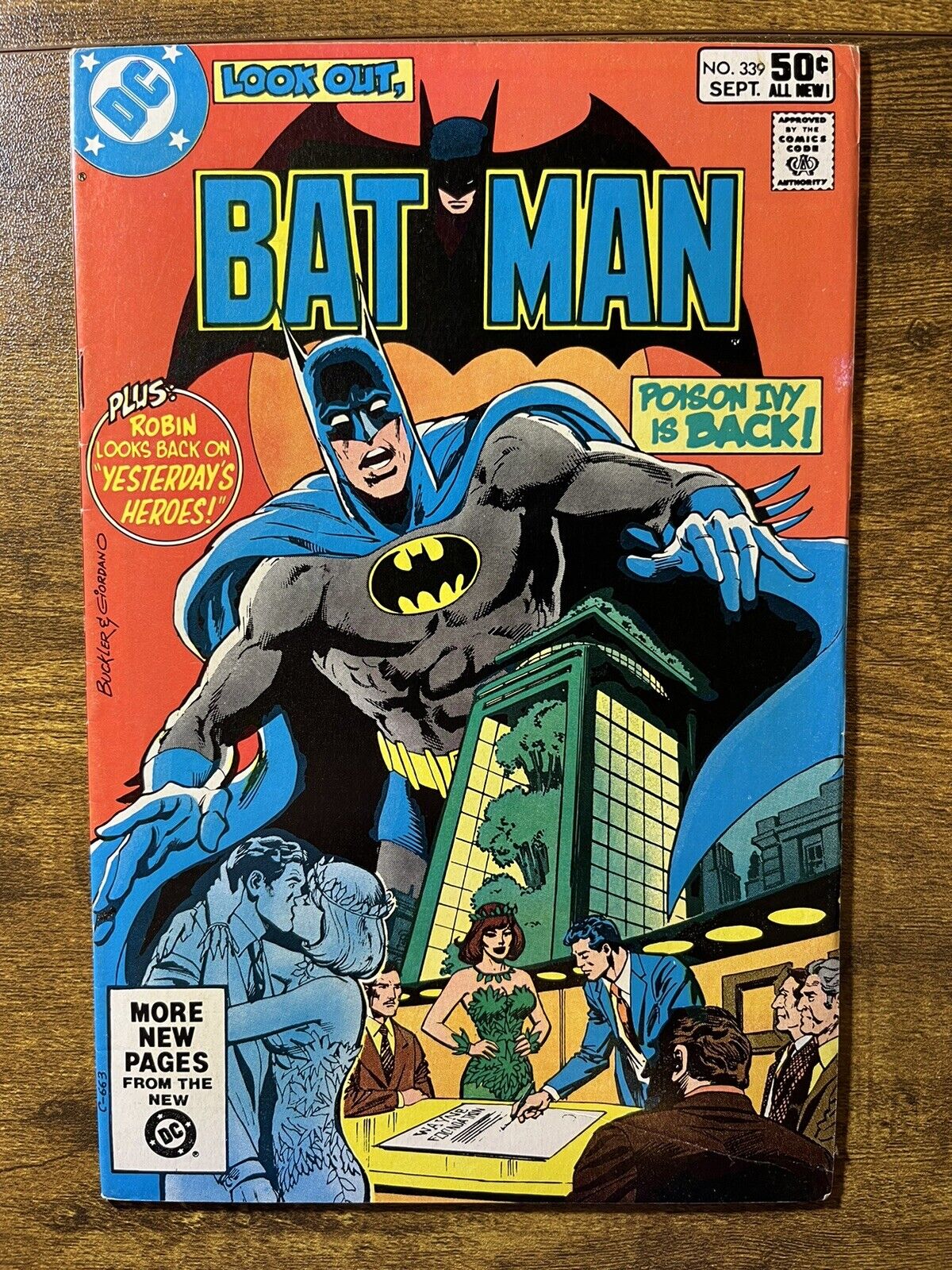 BATMAN 339 RARE DIRECT EDITION GERRY CONWAY STORY DC COMICS 1981 VINTAGE