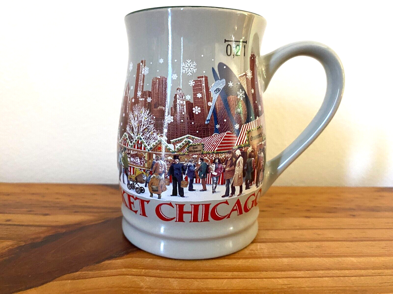 2014 Christkindlmarket Chicago Boot Mug Christmas German Market Coffee