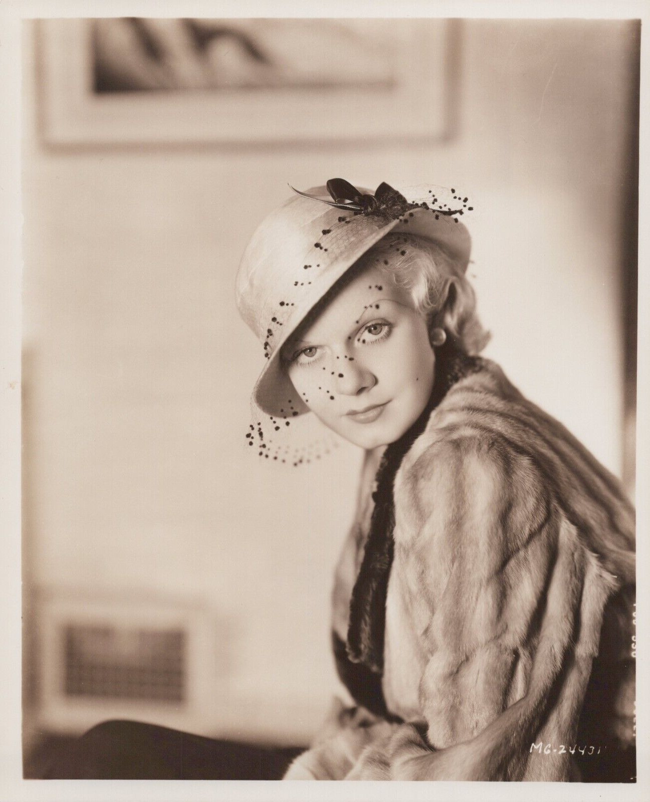 HOLLYWOOD BEAUTY JEAN HARLOW STYLISH POSE STUNNING PORTRAIT 1930s Photo N