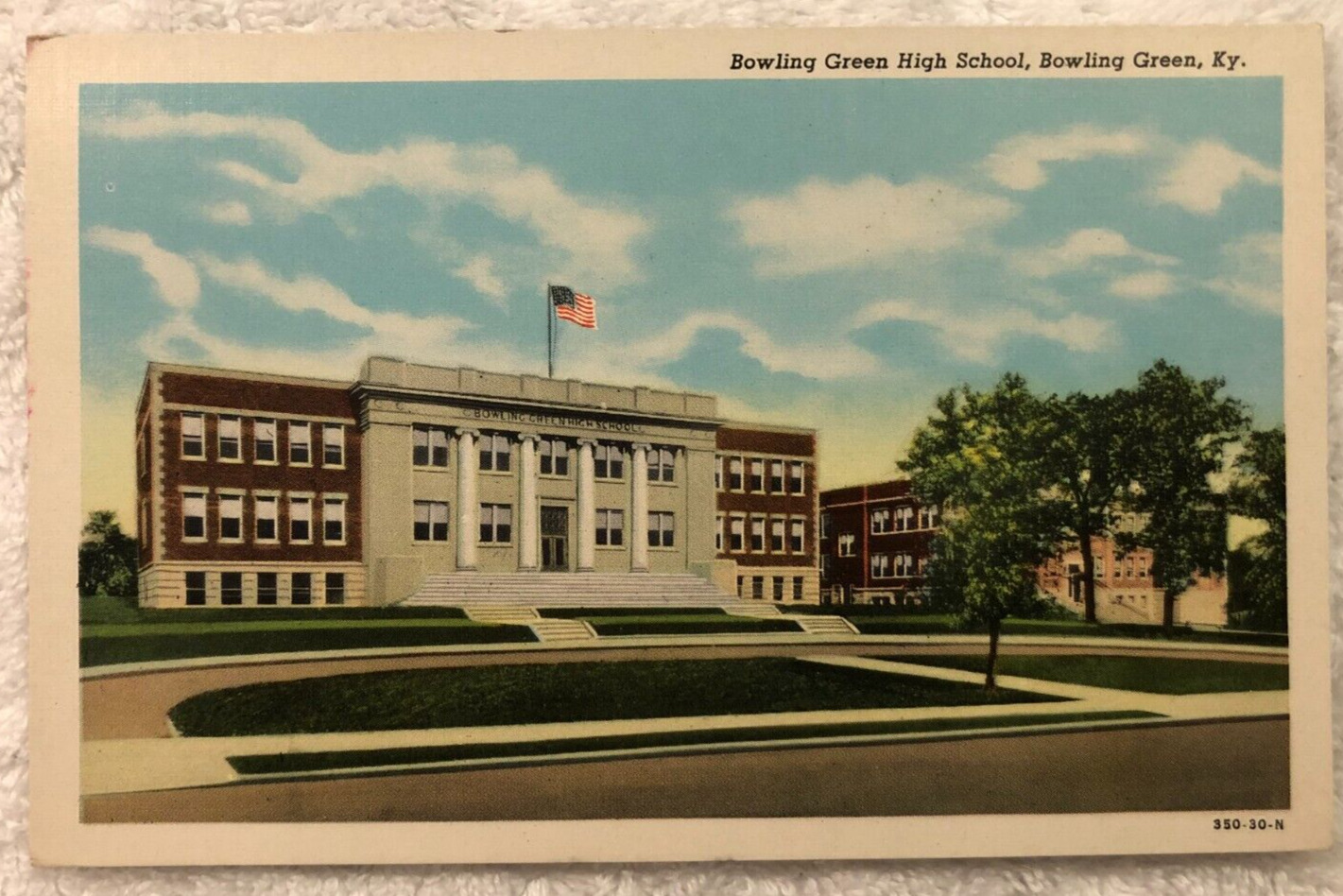 Post Card Bowling Green Kentucky, Bowling Green High School, Posted 1948