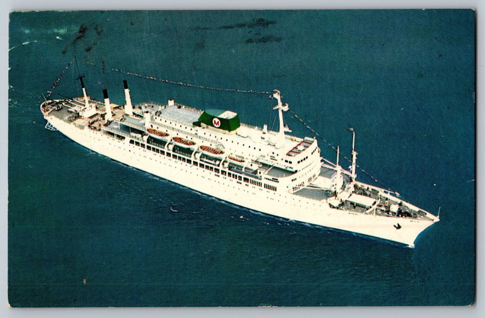 Vintage Postcard Passenger Liners Brasil and Argentina Moore-McCornack Ship