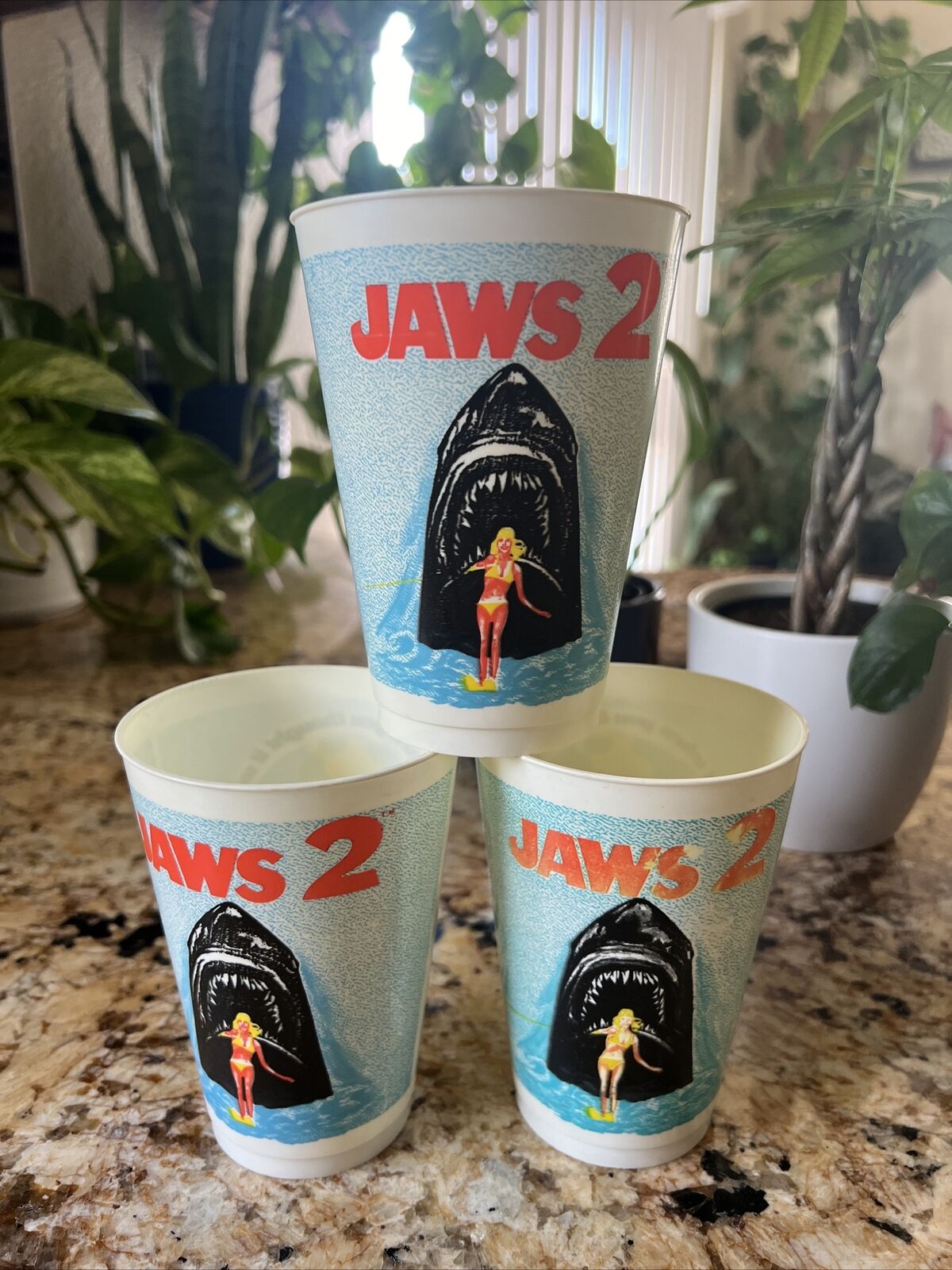 Rare Vintage Jaw 2 1978 Cups