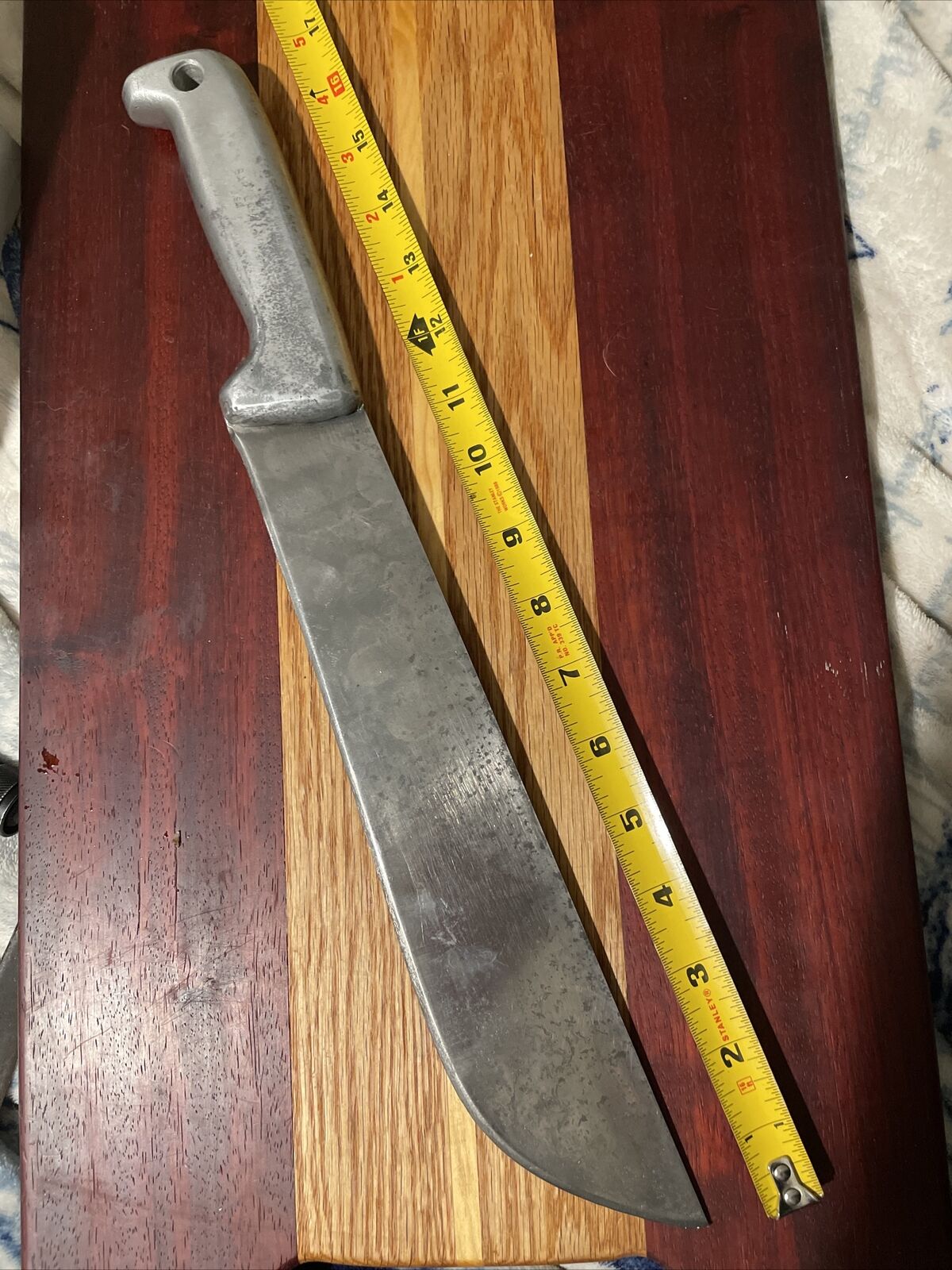 Vintage WWII Theatre Knife Short Machete Cast Aluminum Handle USA Custom 