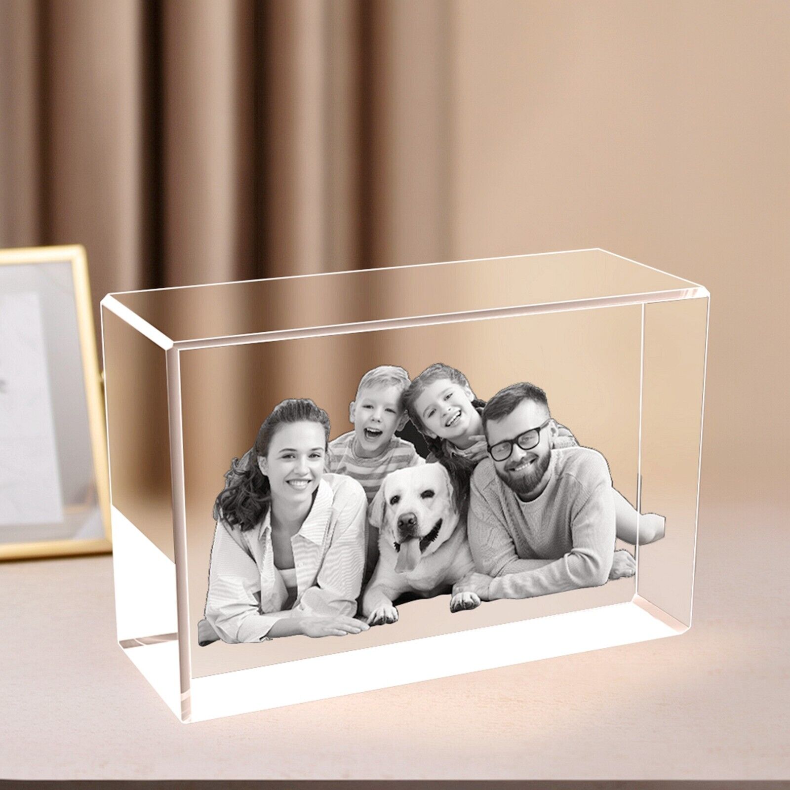 Mothers Day Gift, Birthday Gift, Anniversary Gift, Personalised 3D Crystal Photo