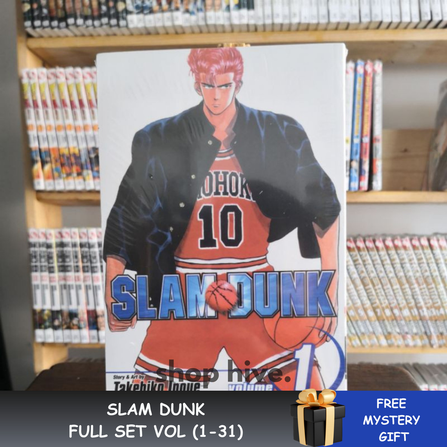 Slam Dunk Manga Full Set (Vol. 1-31) English Version Comic 