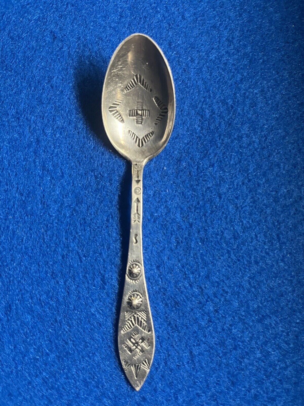 Navajo small silver spoon 4\