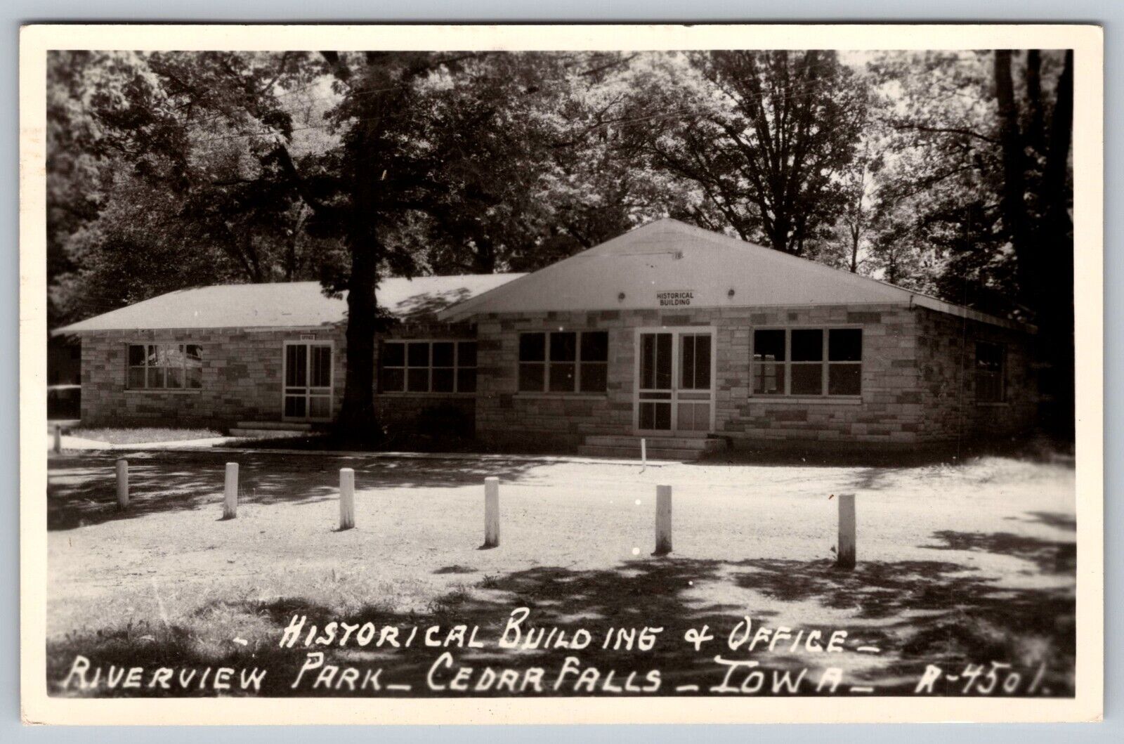 RPPC Riverview Park Cedar Falls Iowa Historical Building Postcard - M1