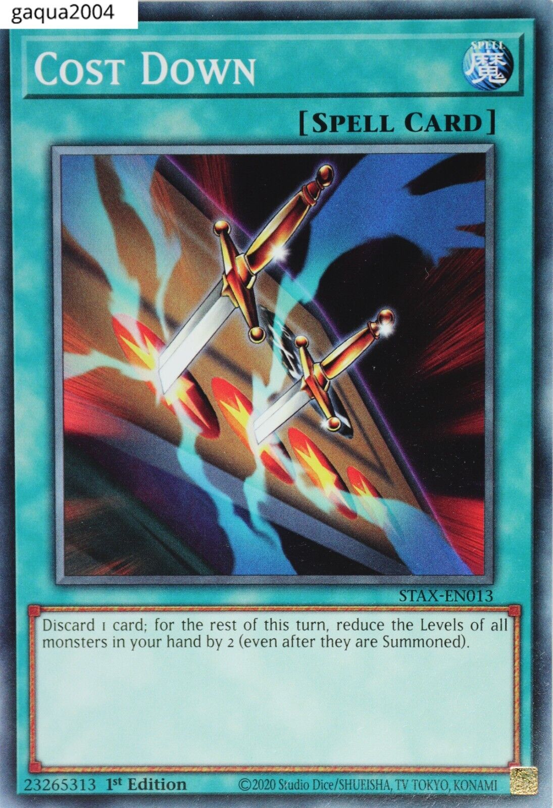 YuGiOh Cost Down STAX-EN013 Common 1st Edition