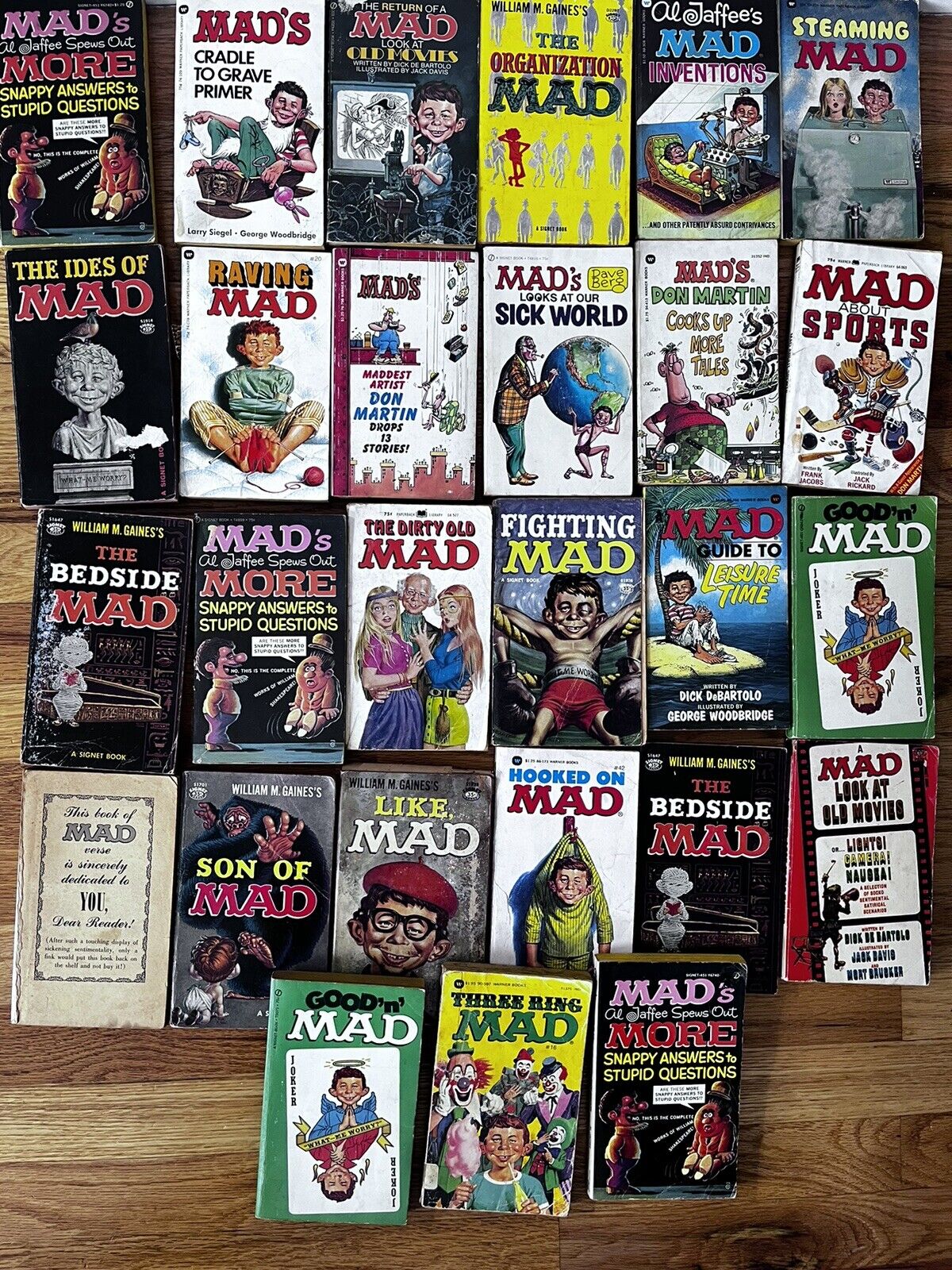 MAD magazines LOT OF 27 Paperbacks Books Jaffee