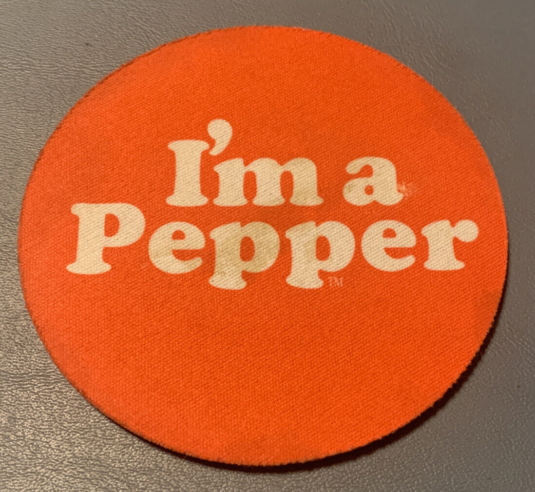 Vintage 1970’s I’m A Pepper Rubber Coaster