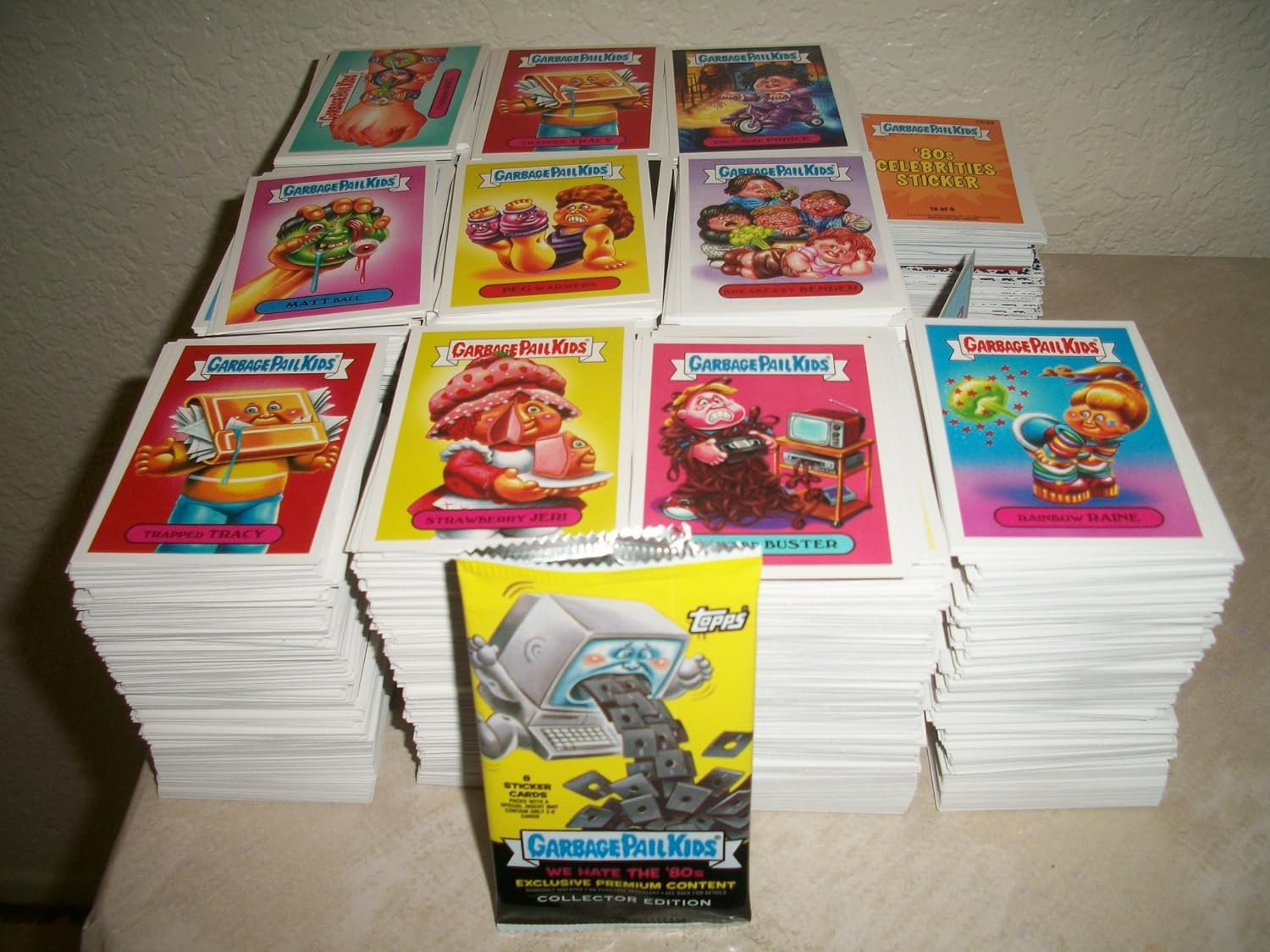2018  -WE Hate the 80S- Lot of Thirty Different Stickers + 2 Cereal Killer Cards