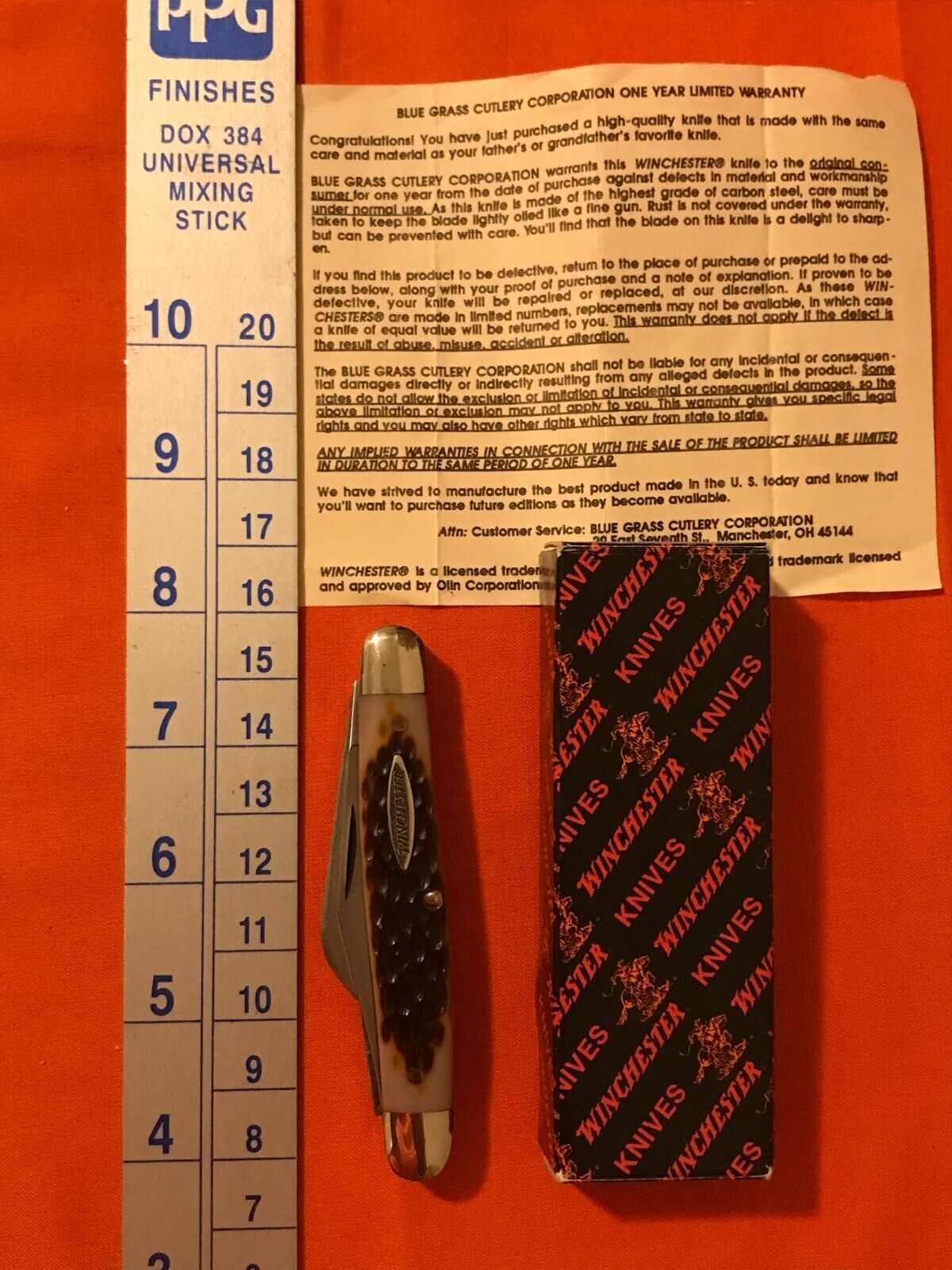 Winchester Pocketknife Knife (#39014) 1st Production Run (1/1,000) Stockman USA