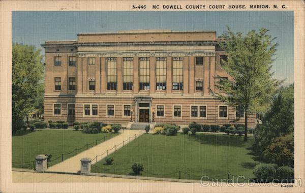1944 Marion,NC Mc Dowell County Court House McDowell County North Carolina