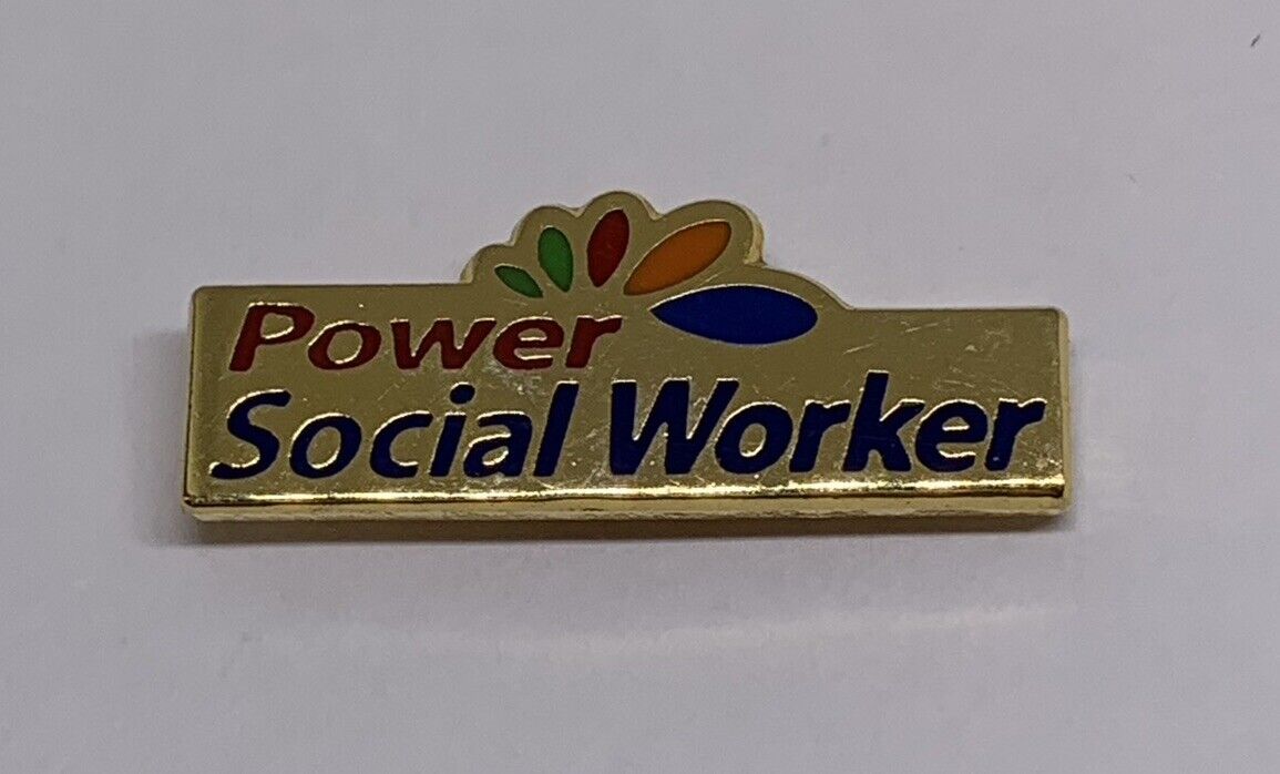 Power Social Worker Work Lapel Pin (109)