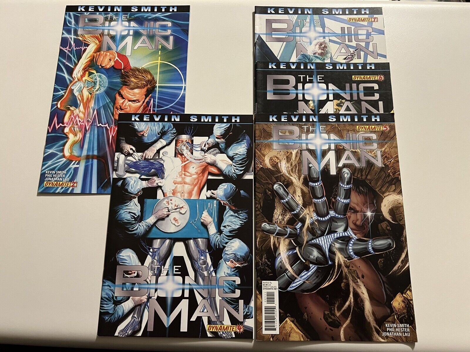 Lot of 5 of The Bionic Man 2 4 5 6 7 2011-2012 Dynamite Comics VF We comb ship