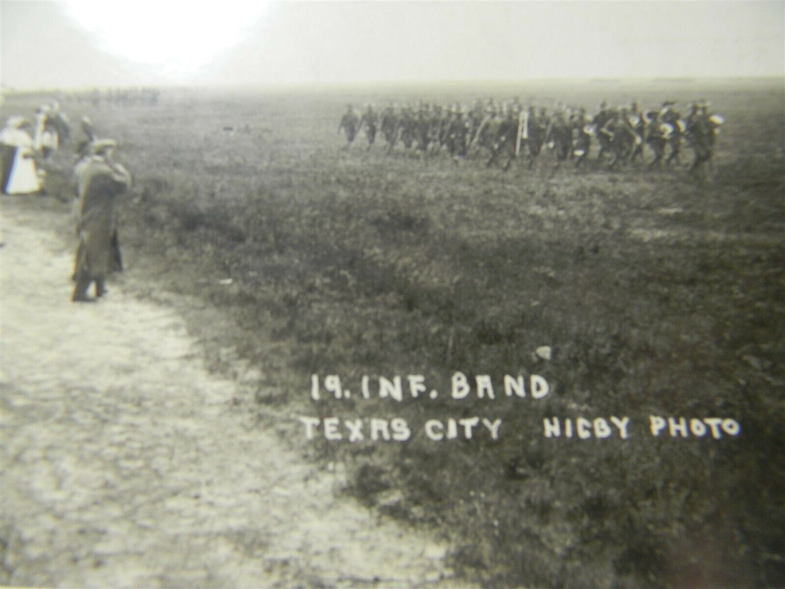 Vintage c1910 RPPC US Army 19th Infantry Band Texas City Postcard - P25