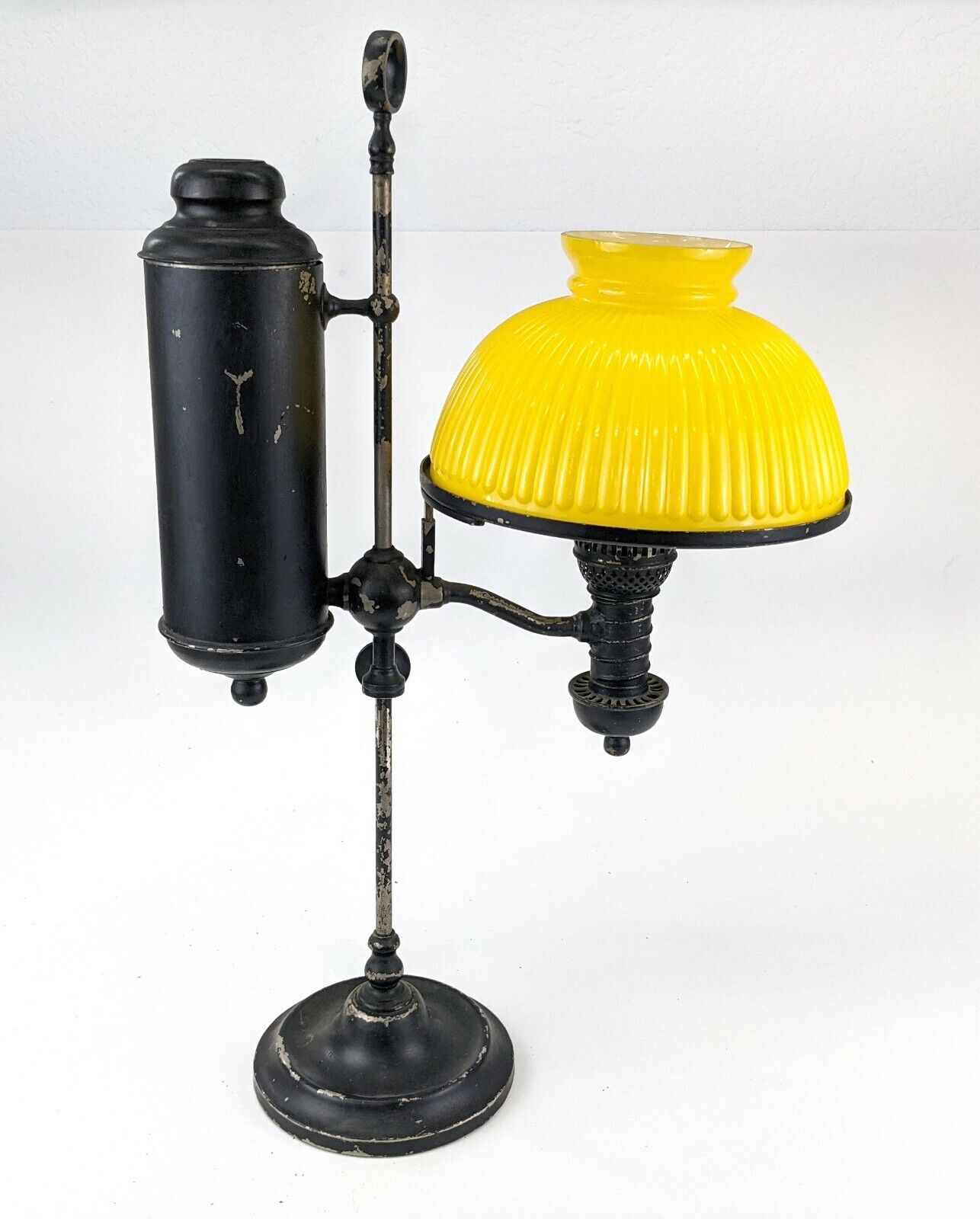 Vintage Kerosene Desk Lamp- not operable - formerly electrified