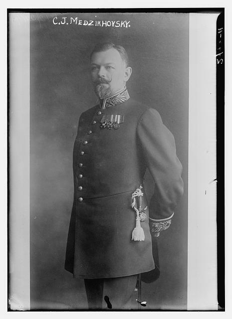 C.J. Medzikhovsky,commercial attache of Russian Embassy,December 24,1913