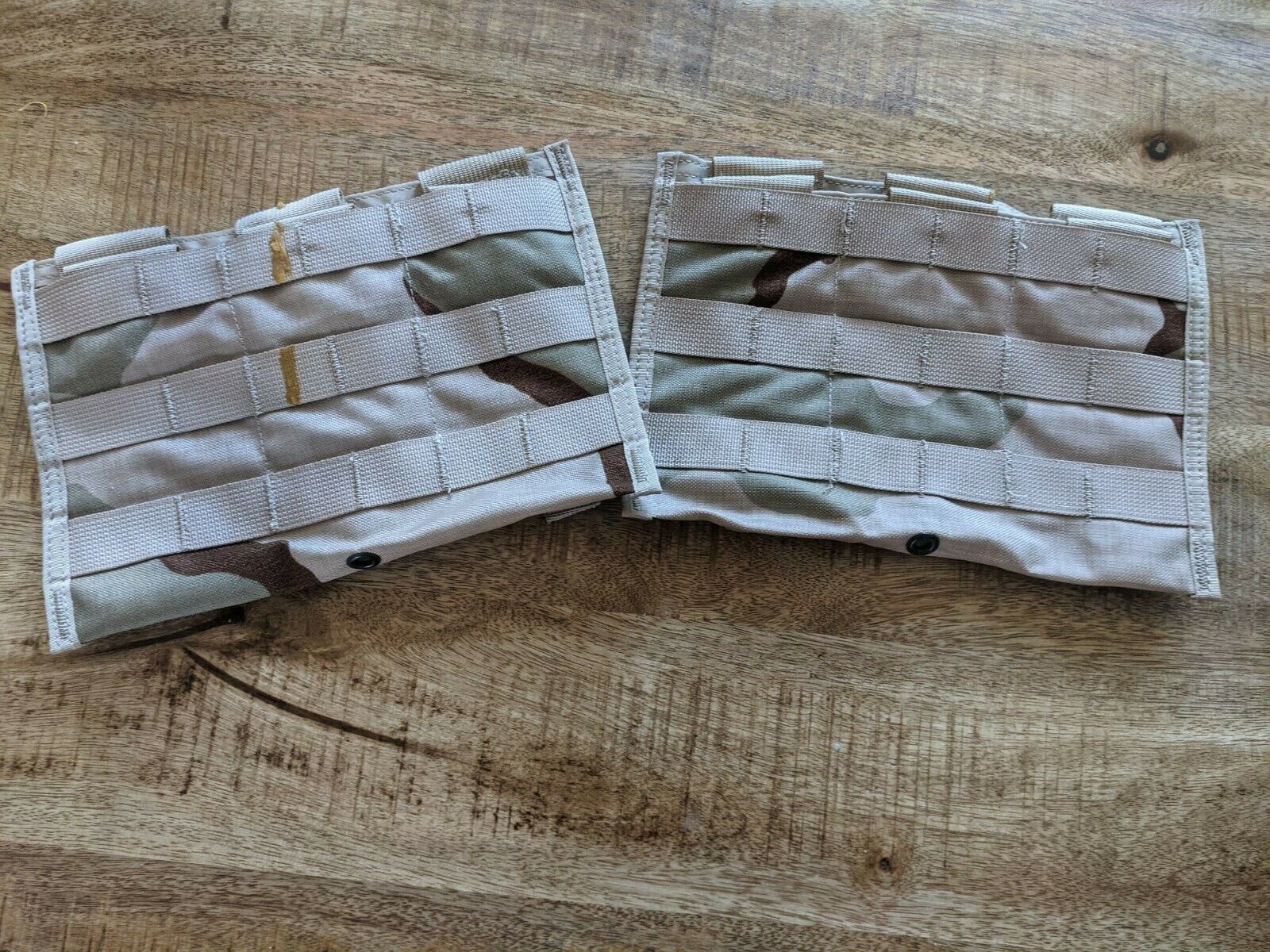 Lot of 2 NEW US ARMY Military Assault MOLLE DCU DESERT Triple Mag Shingle Pouch