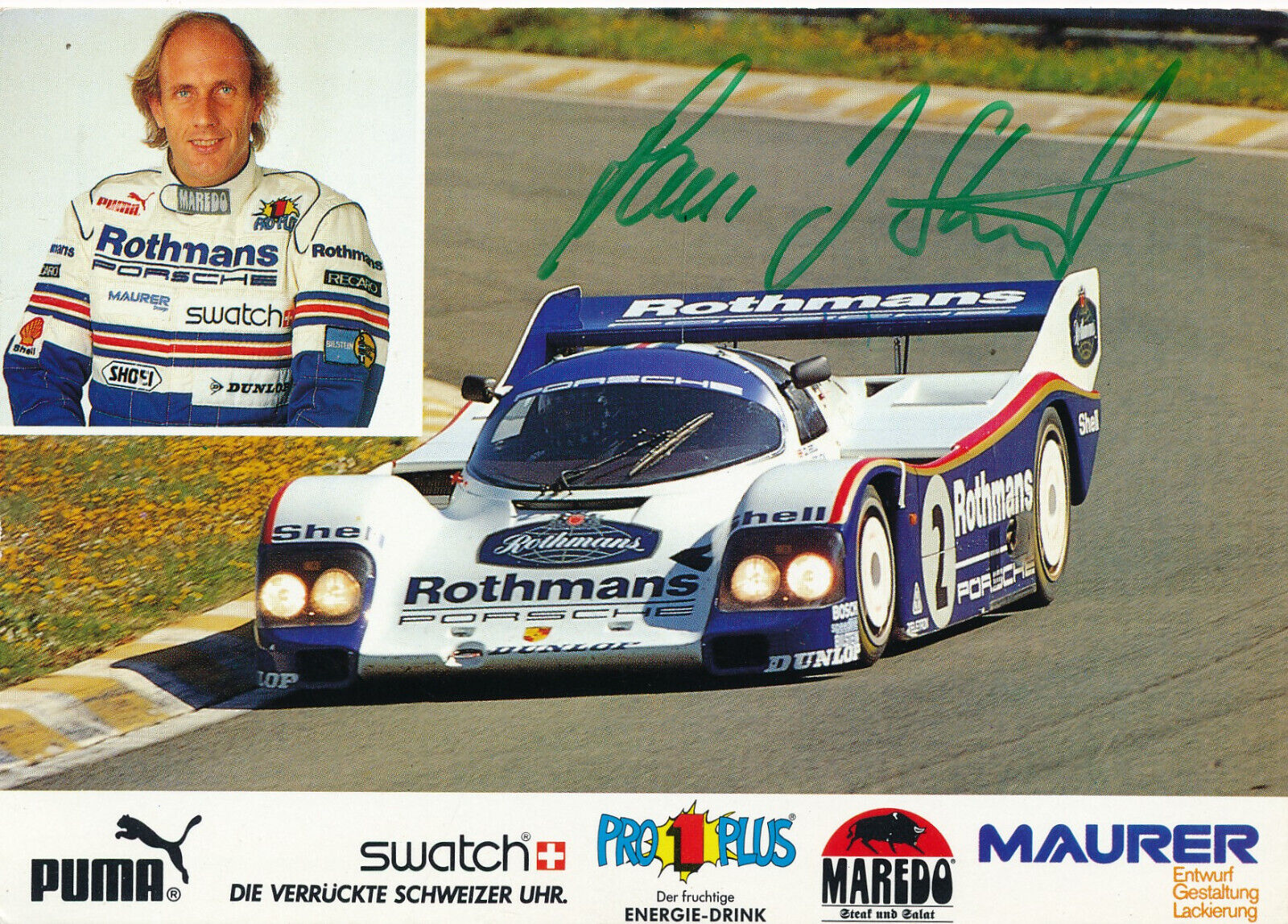 Hans Joachim Stuck - Autograph Autographed - Formula 1 X58