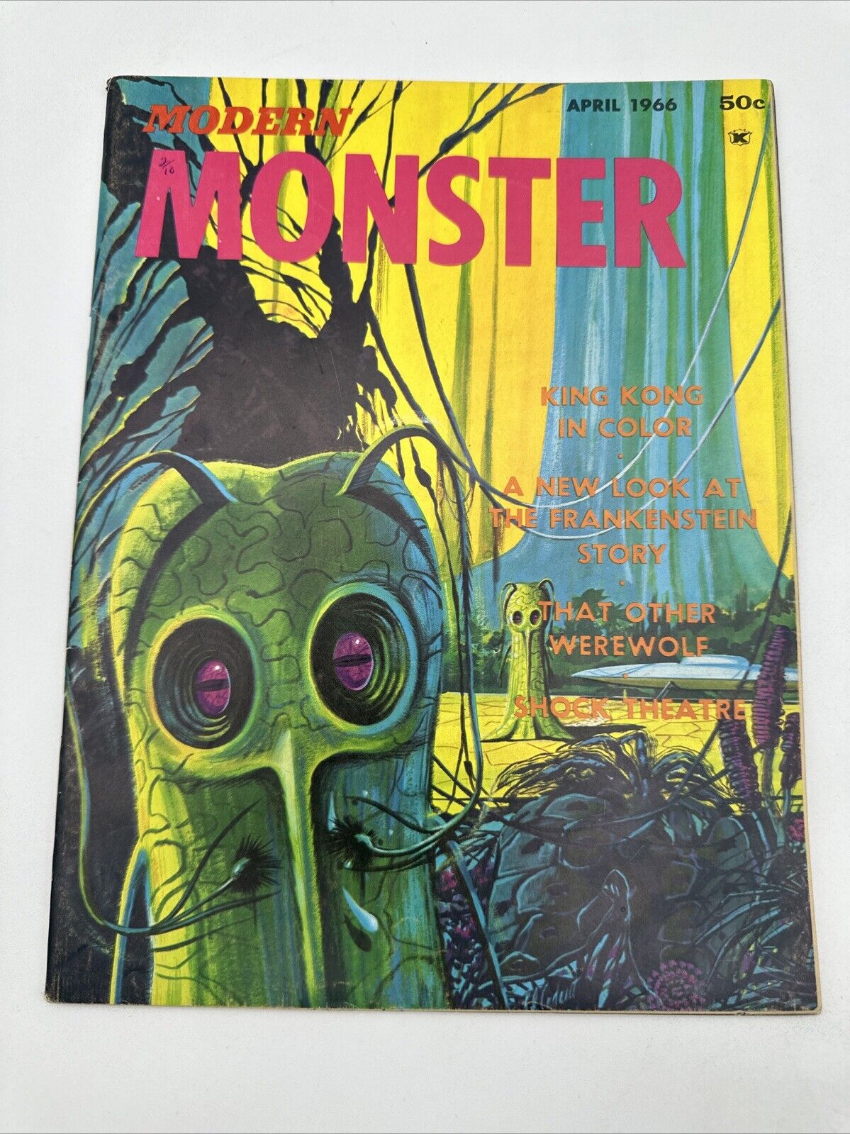 Modern Monsters #1 Magazine April 1966 King Kong Poster Horror Fantasy Fanzine