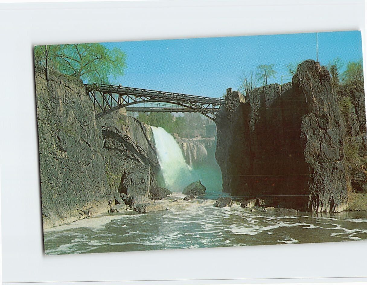 Postcard Passaic Falls New Jersey USA