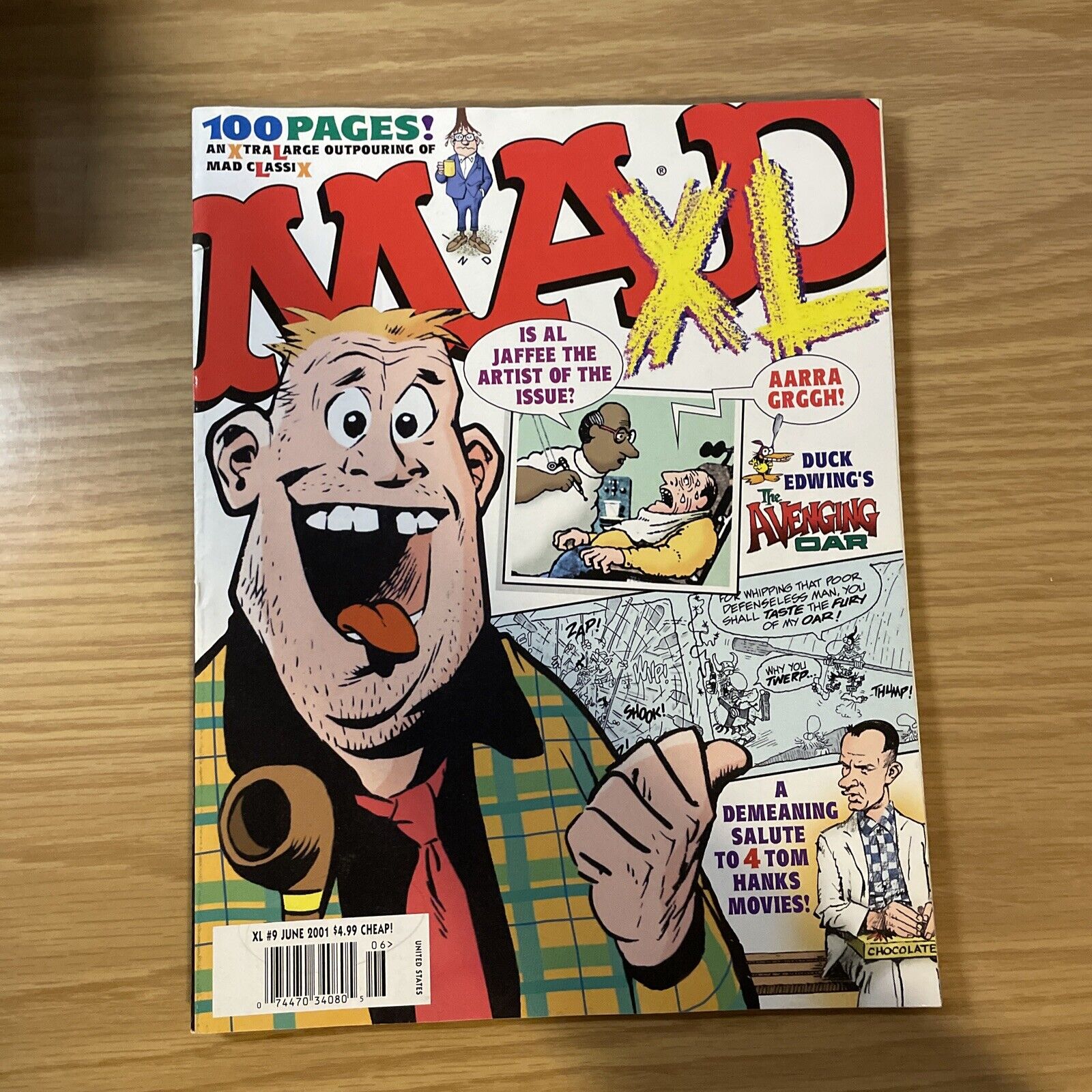 MAD XL #9 June 2001 Tom Hanks A Jaffee Duck Edwing  VG