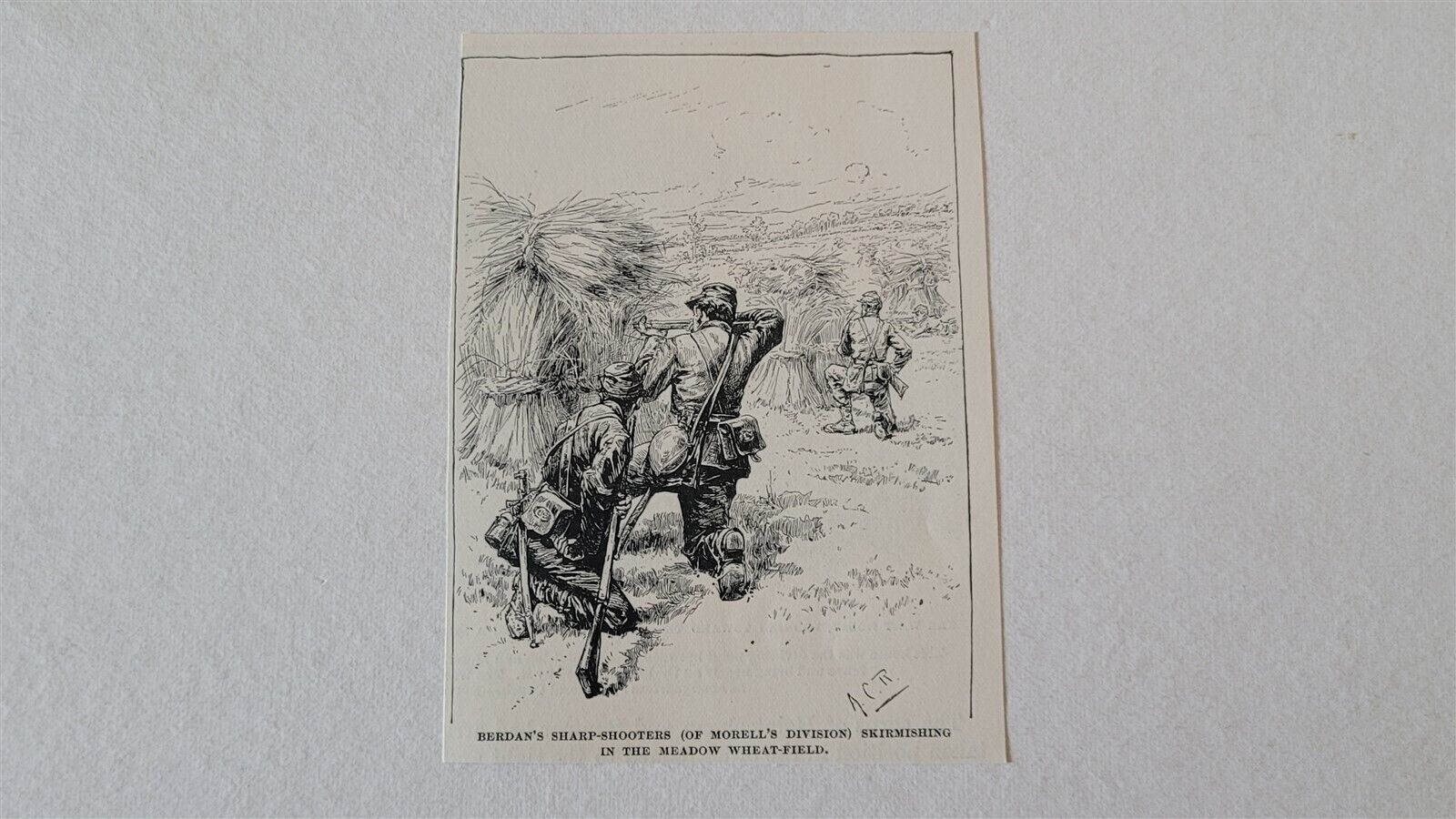 Berdan\'s Sharpshooters Morell\'s Division Skimirshing 1888 Civil War Picture