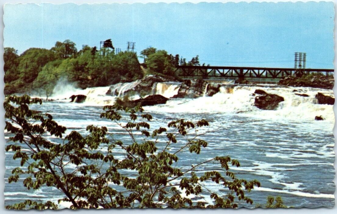 Postcard - Falls On The Androscoggin River - Maine